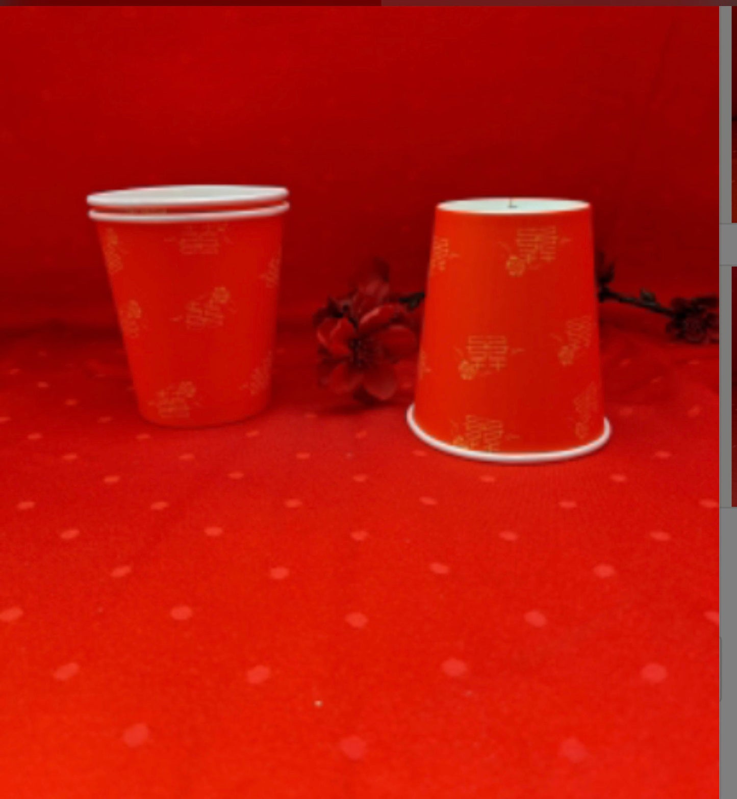 Wedding or Chinese New Year Paper Cup(48 pcs)