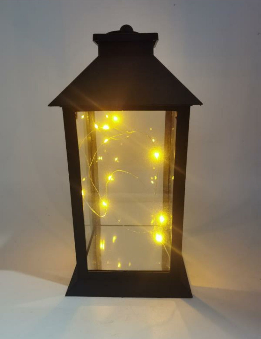 12'' Hanging lantern with fairy lights/multi colors