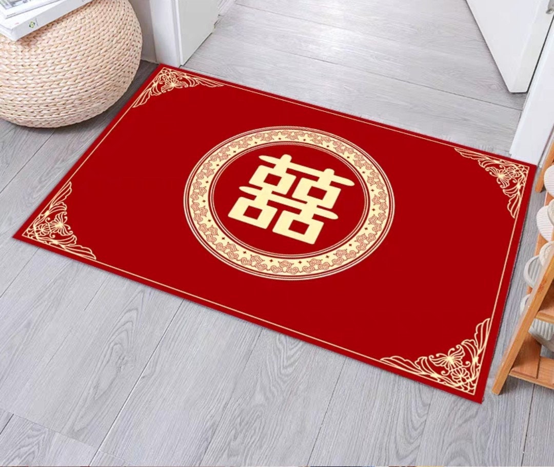 Traditional Wedding Double Happiness Carpet