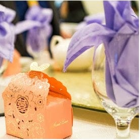 25 Pcs Laser Cut Butterfly Floral Double Happiness Traditional Wedding Favor Boxes/Party Favor Paper Box