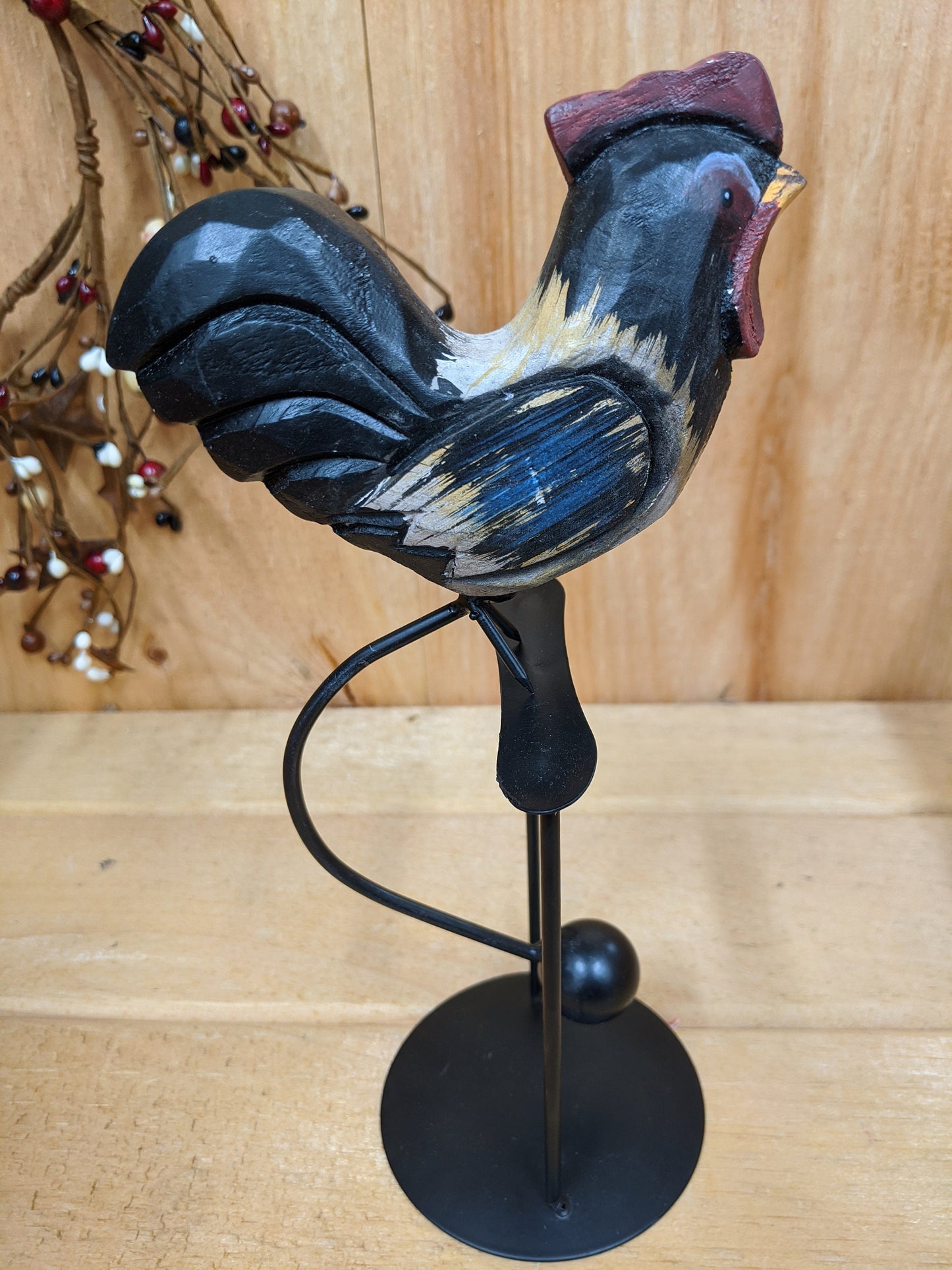 Antique Wooden Balance Rooster