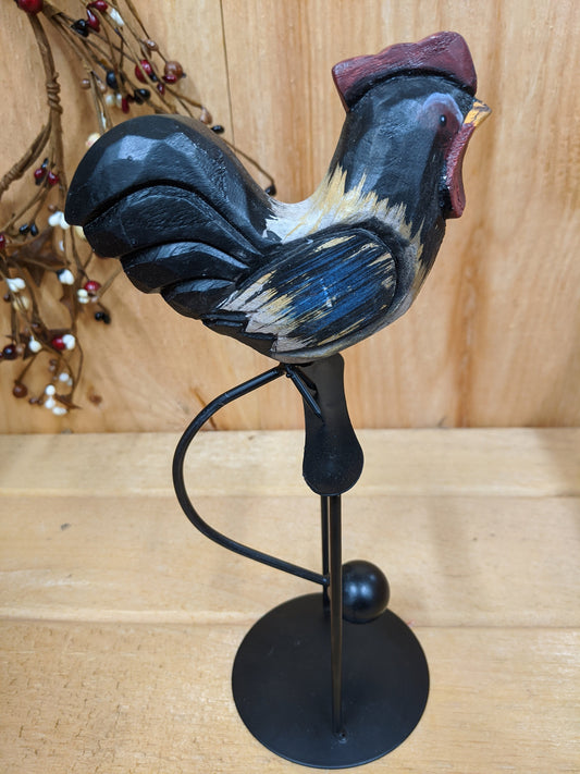 Antique Wooden Balance Rooster