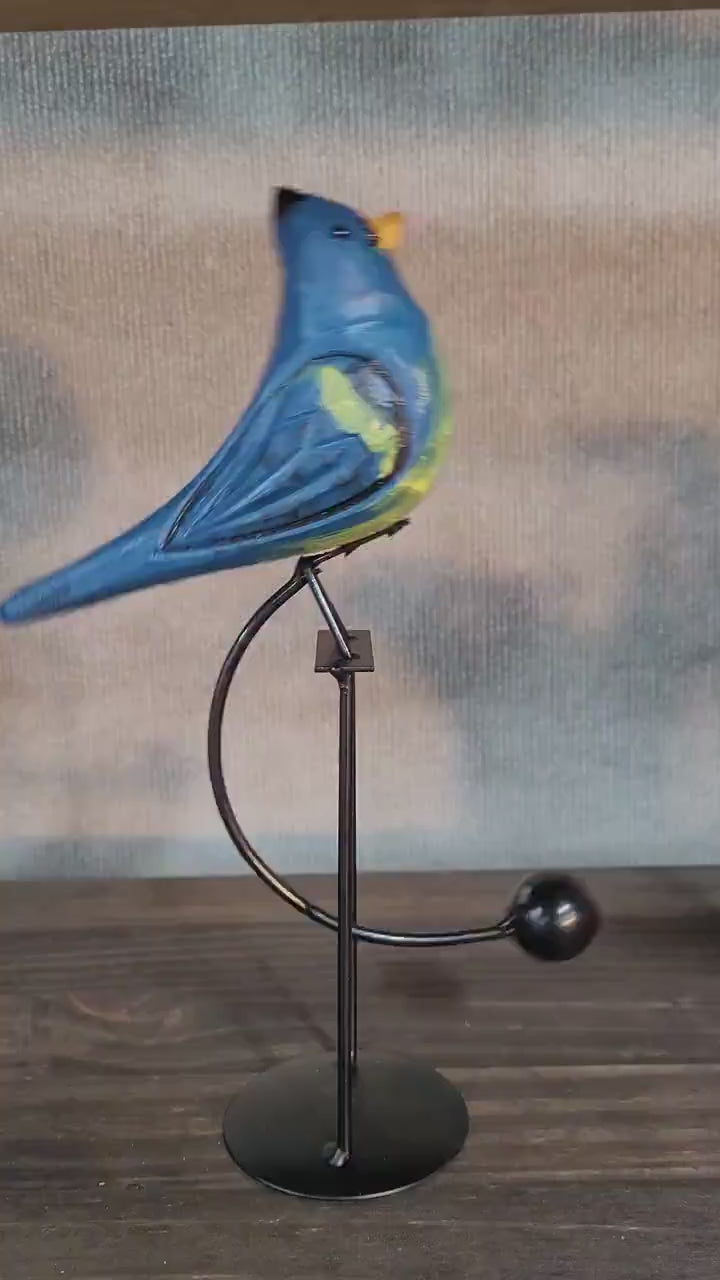 Blue Jay Wooden Tin Balance Toy