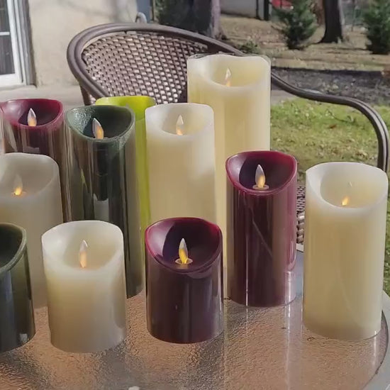 Flameless Candles Flickering LED Candles  Real Wax /Pillar Battery Operated Candles