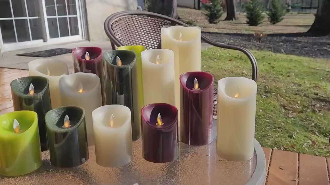 Flameless Candles Flickering LED Candles  Real Wax /Pillar Battery Operated Candles