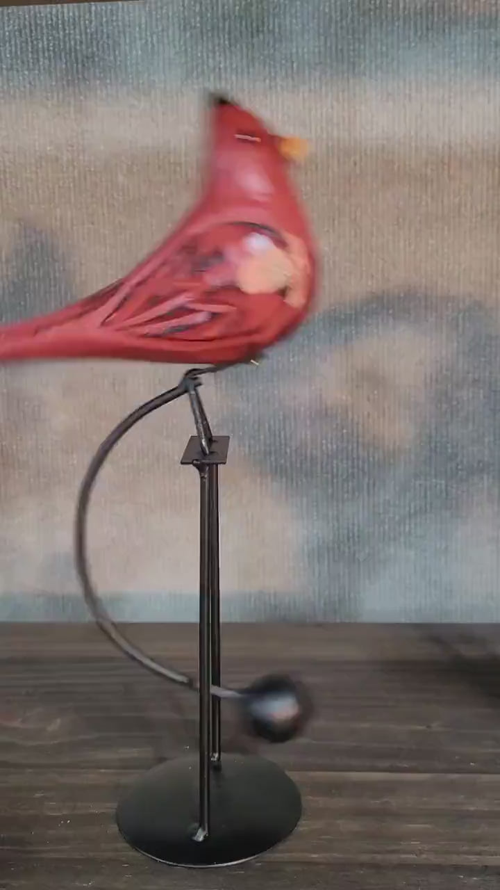 Cardinal Wooden Tin Balance Toy 10''