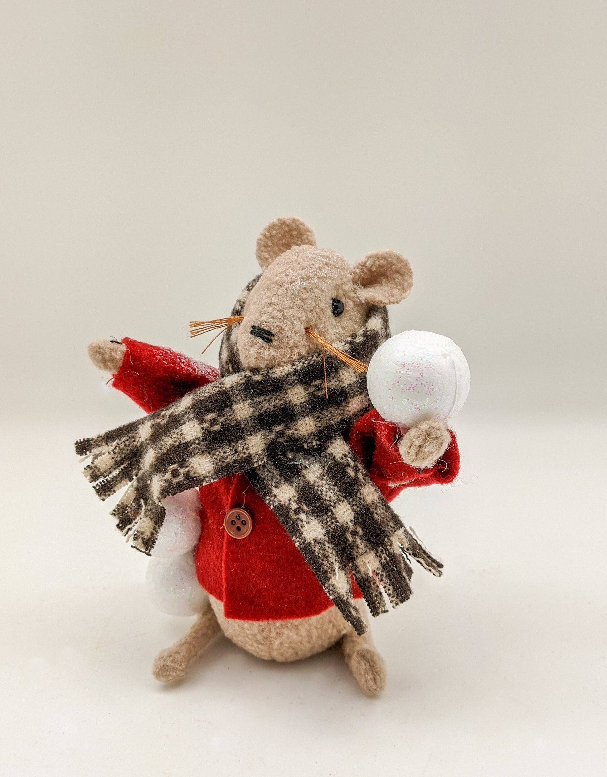 Winter Mouse with Snowballs