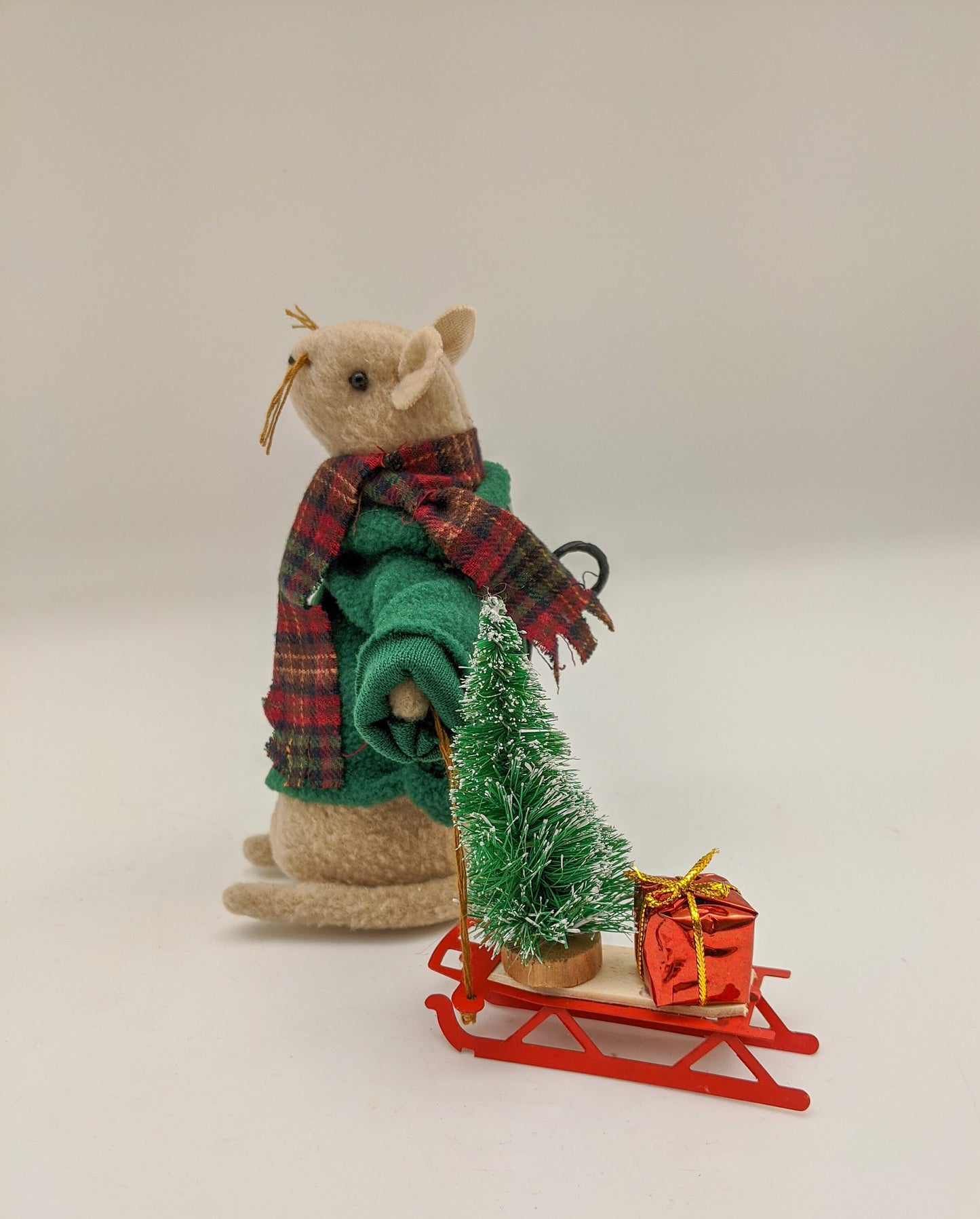 Holiday Mouse with Sled
