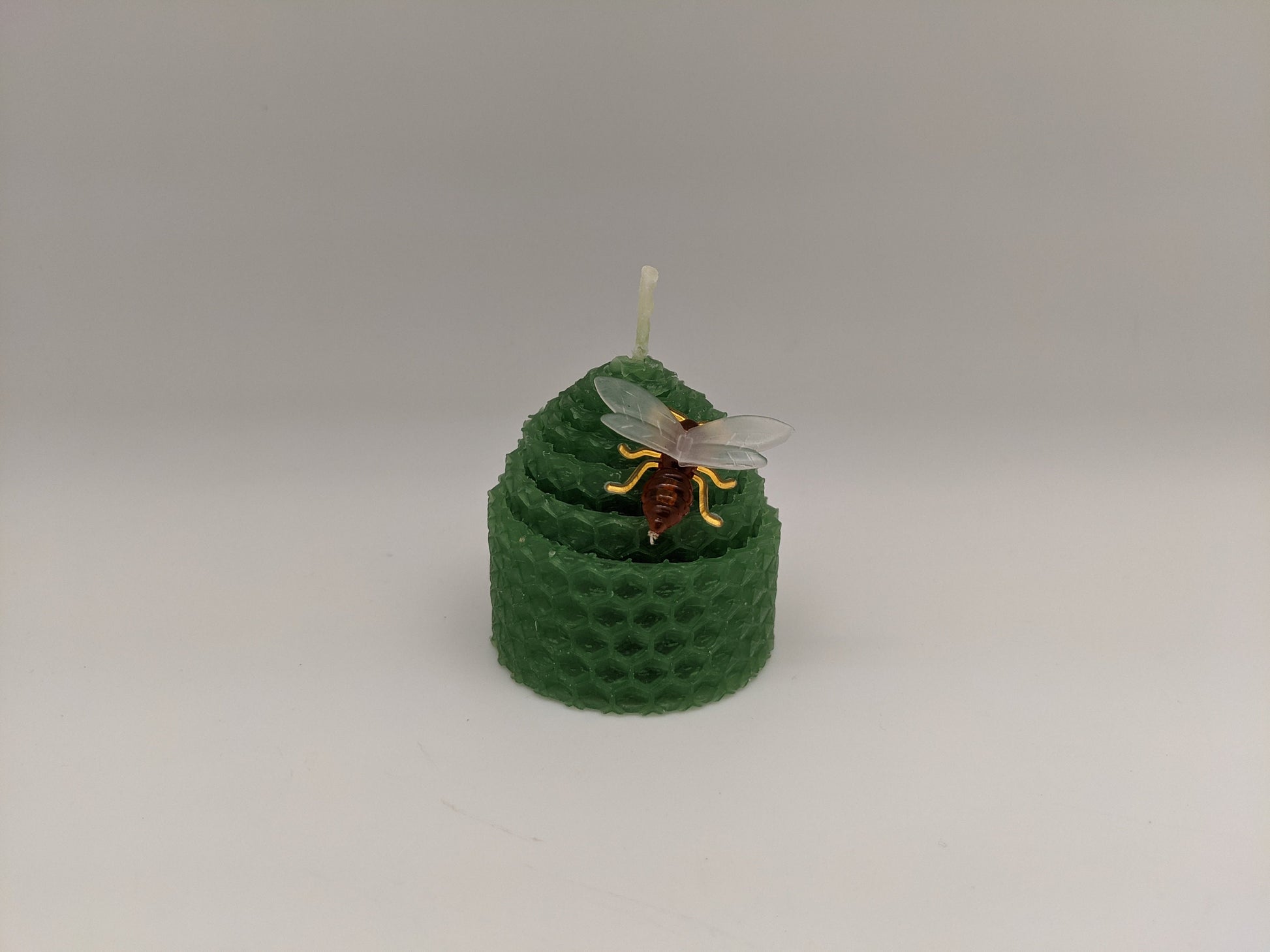 Green Natural Beeswax Candles (set of 24)