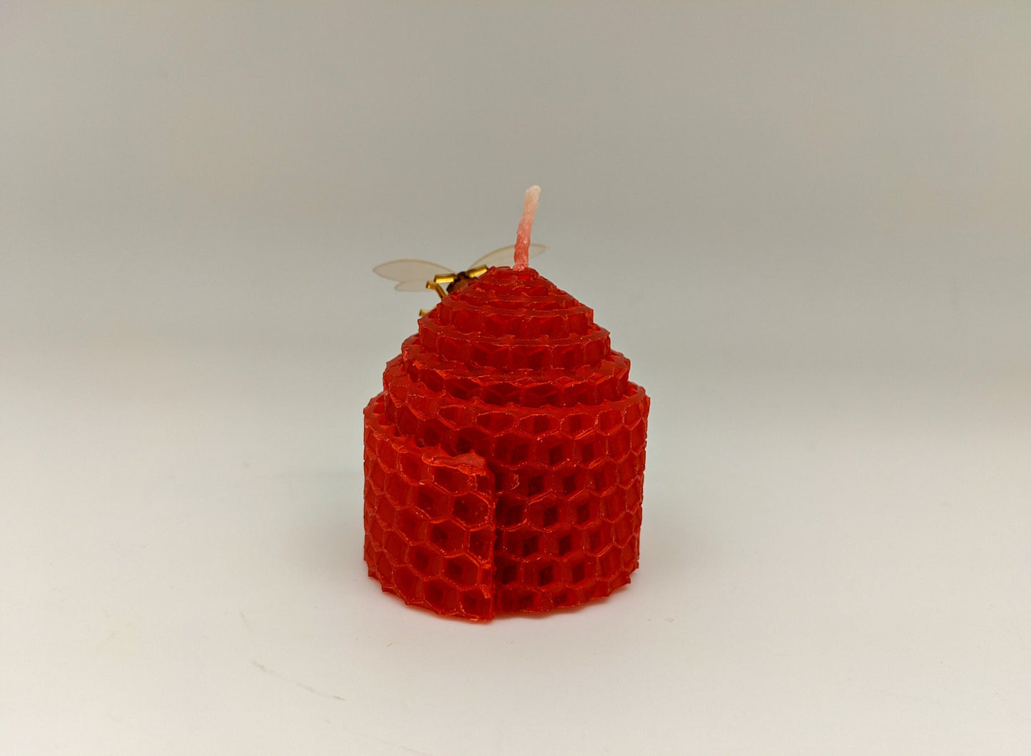 Red Natural Beeswax Candles (Set of 24)