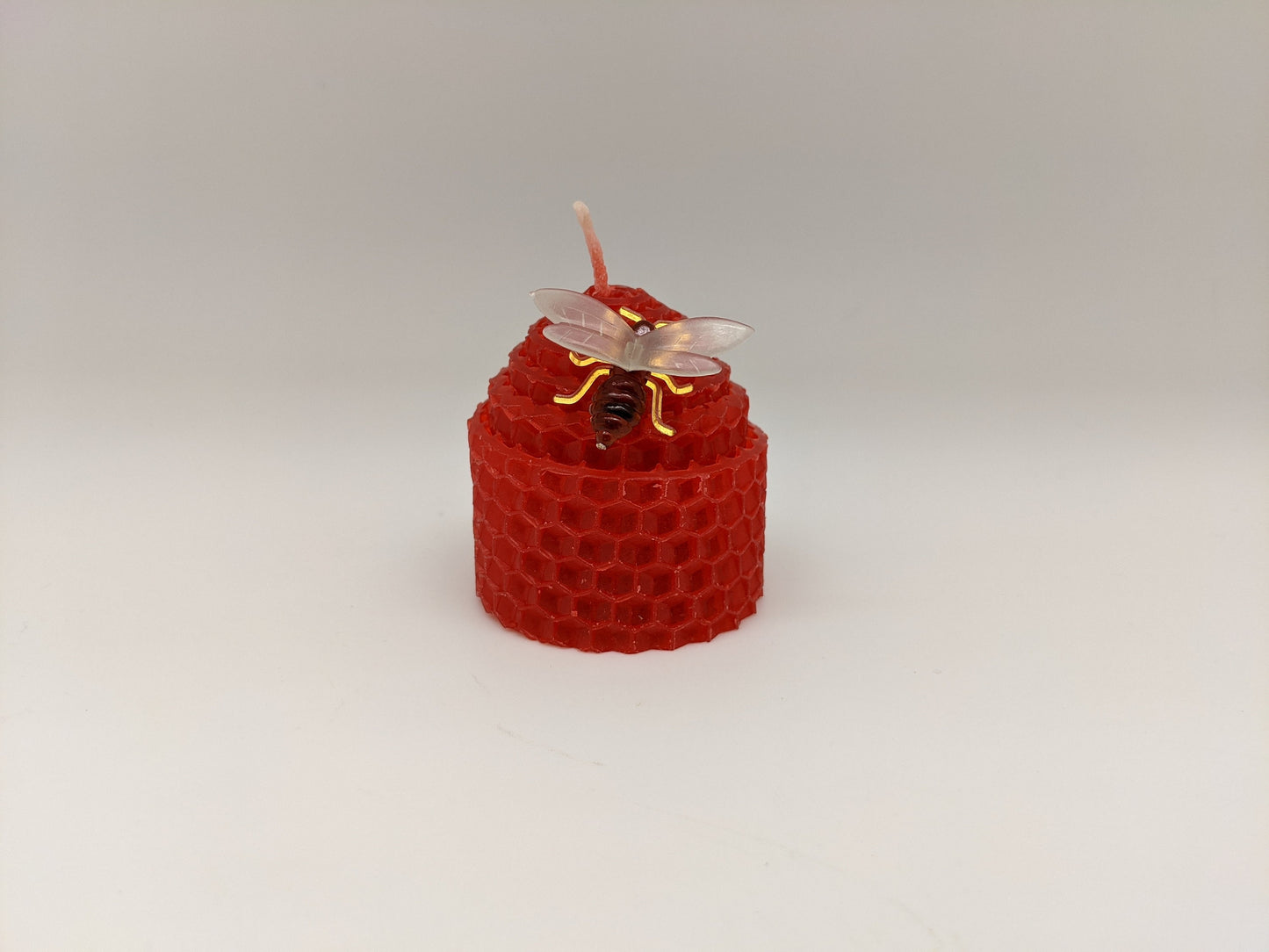 Red Natural Beeswax Candles (Set of 24)