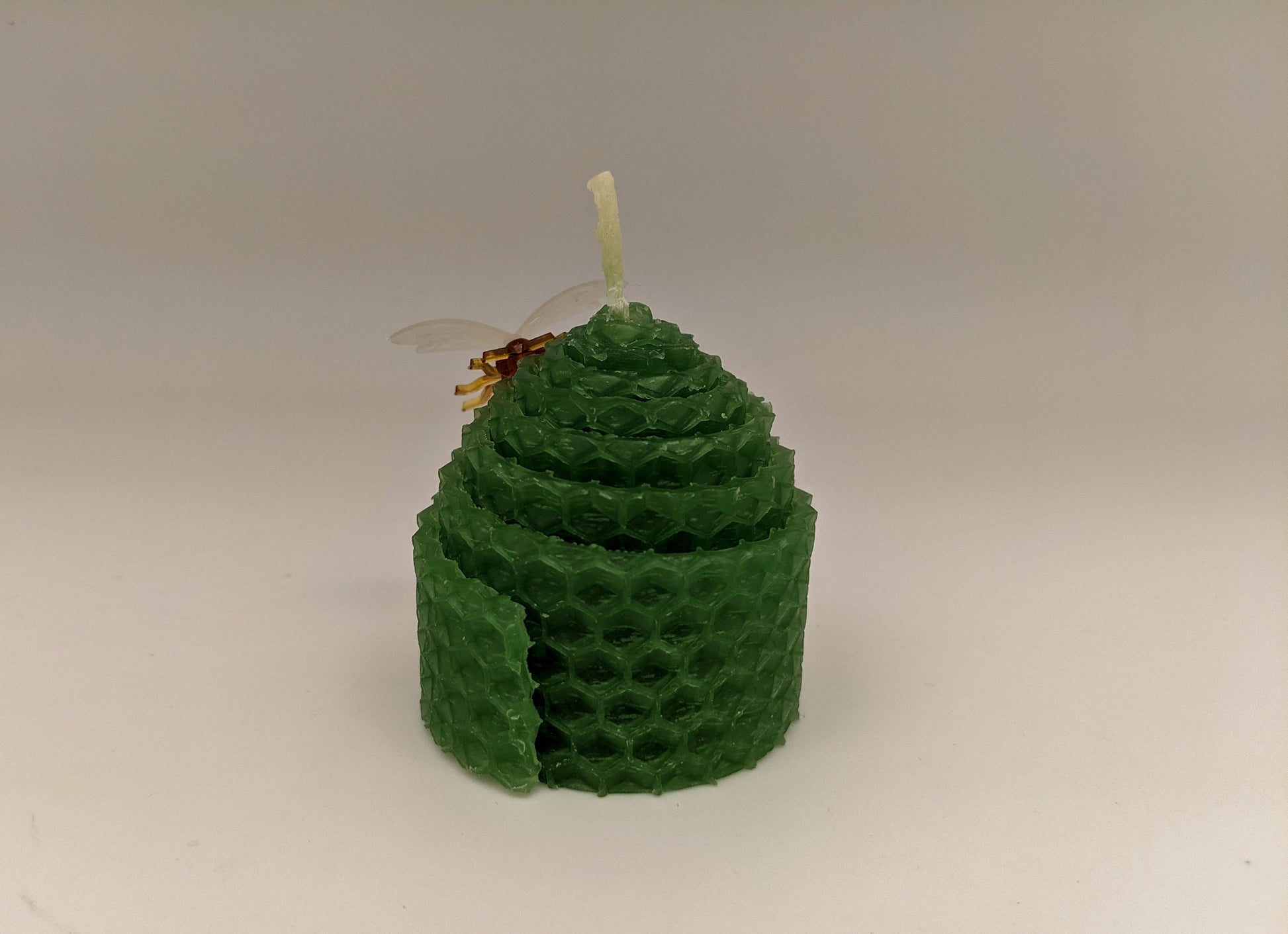 Green Natural Beeswax Candles (set of 24)