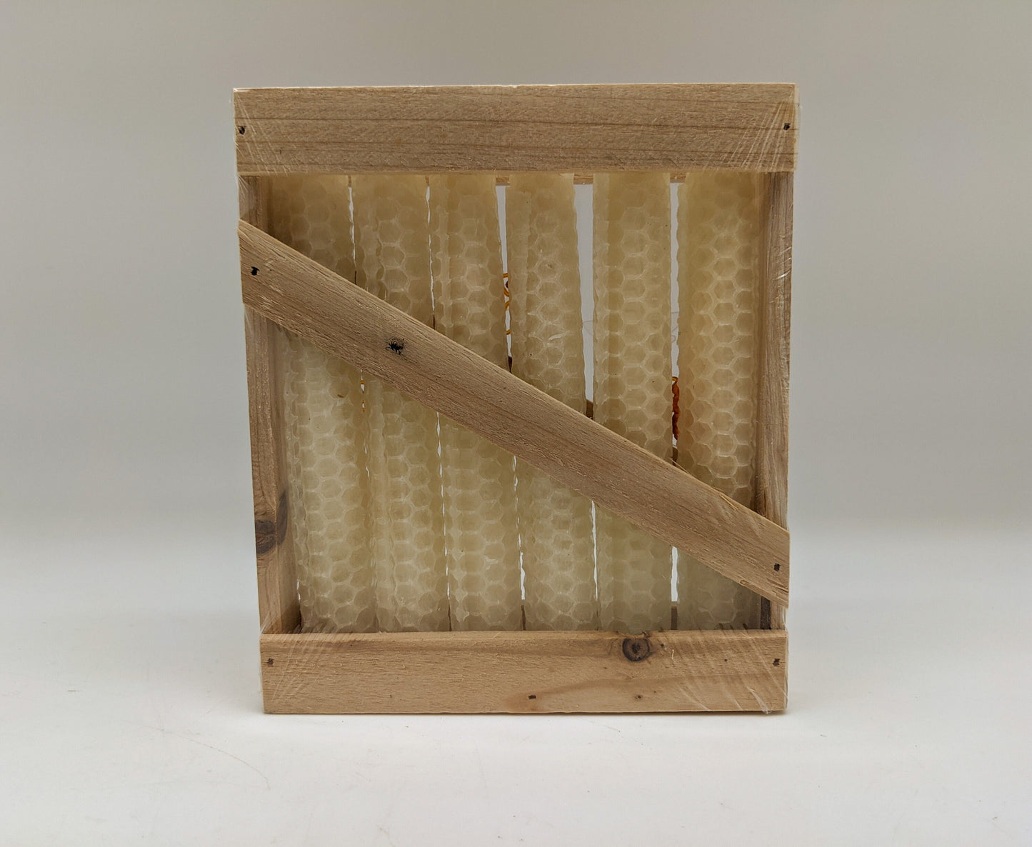 Natural Beeswax Taper Candles (6" set of 6) White/Yellow
