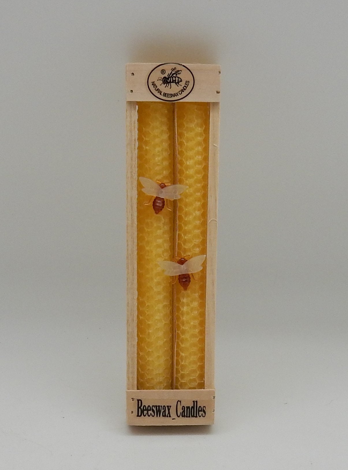 Natural Beeswax Taper Candles