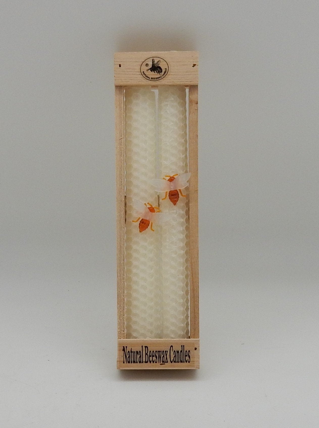 Natural Beeswax Taper Candles