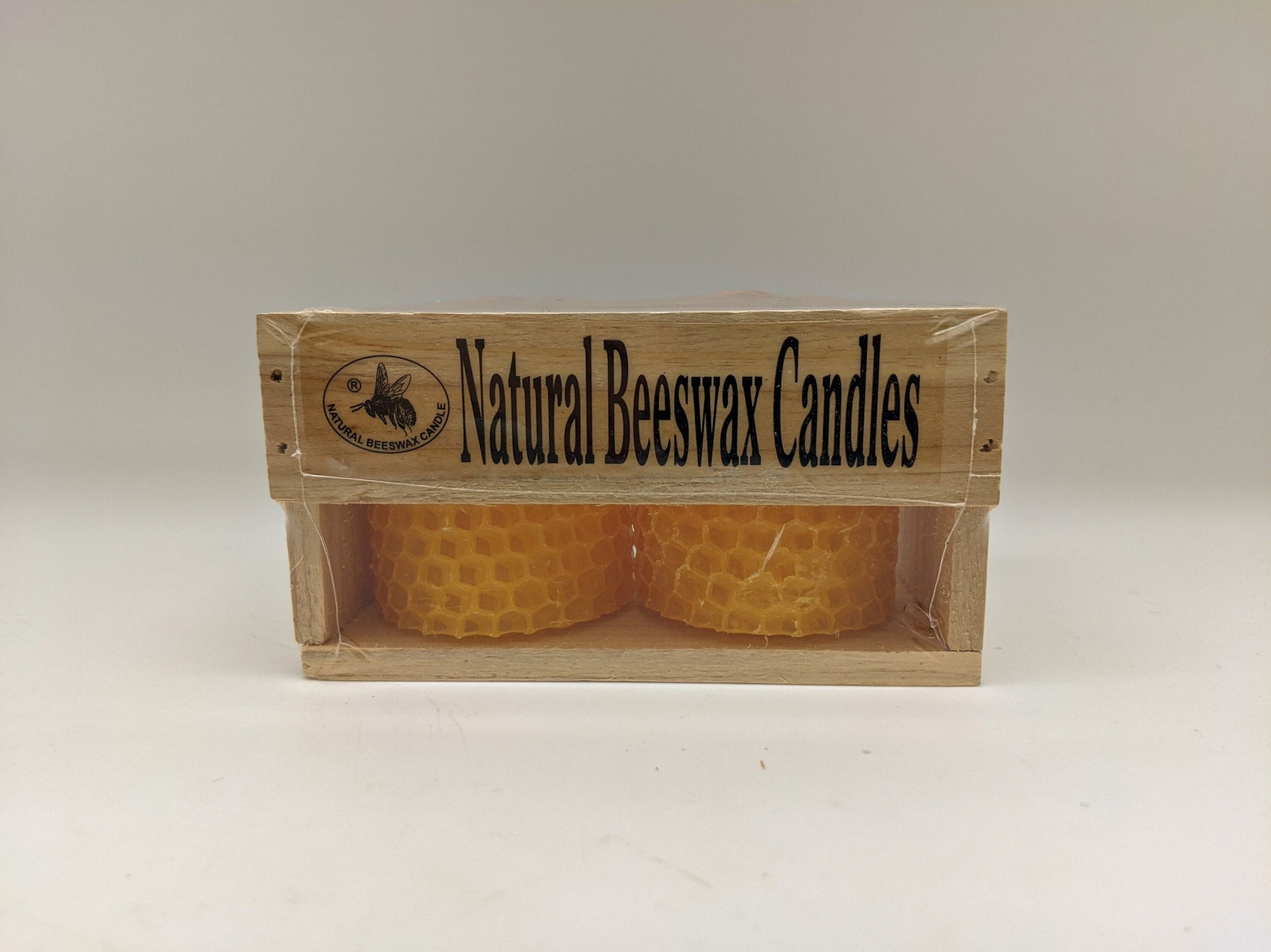 Pure Beeswax Candles (Small 2.5" set of 2) White/Yellow