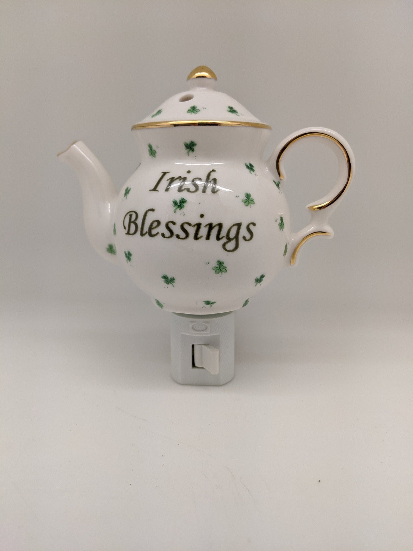 Irish Blessings Nightlight & Oil Burner/St Patrick's Nightlight