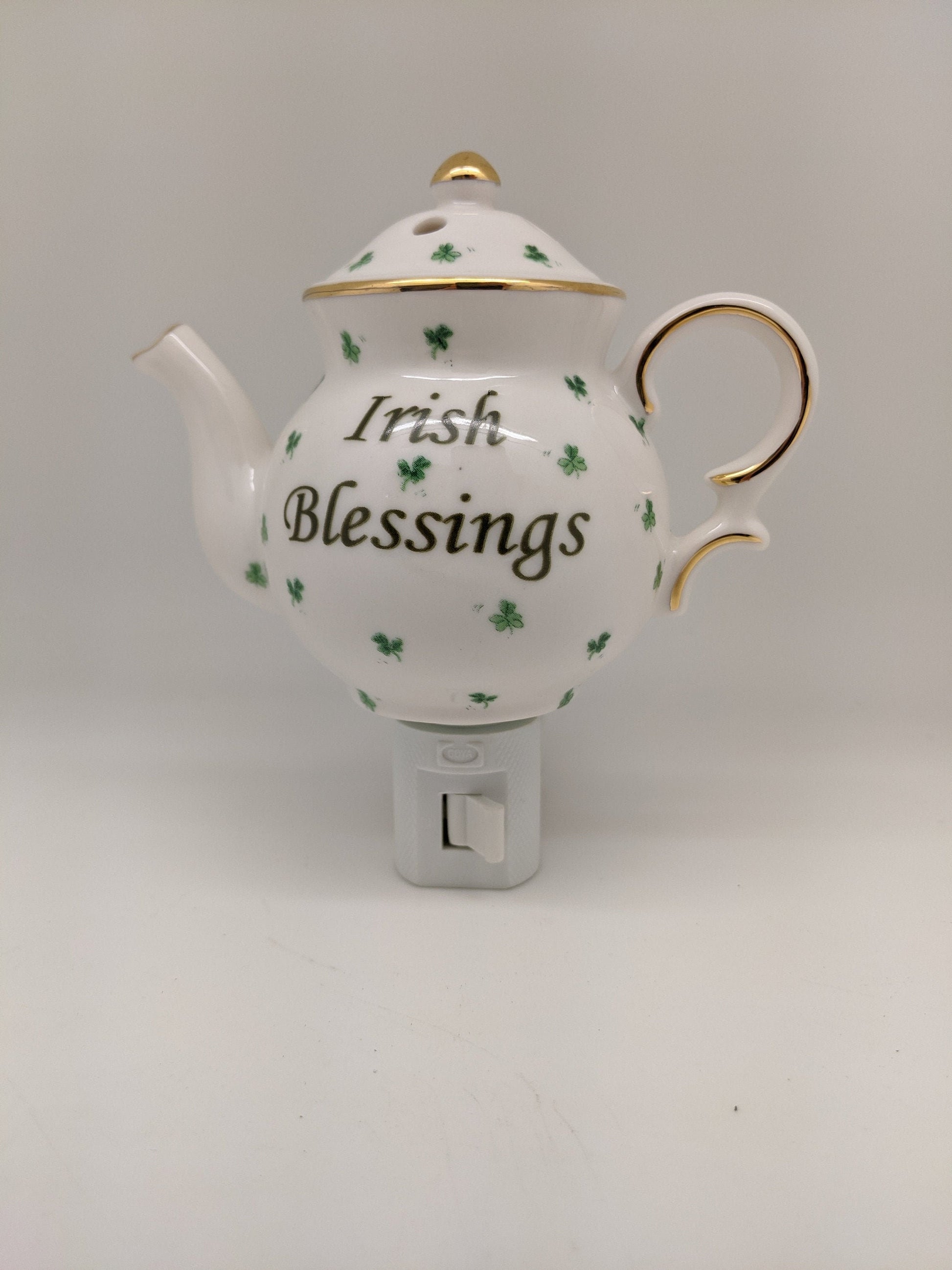 Irish Blessings Nightlight & Oil Burner/St Patrick's Nightlight