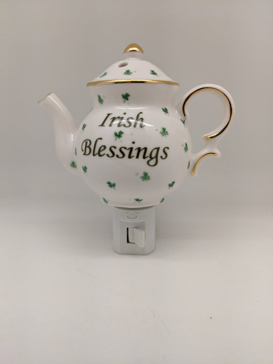 Irish Blessings Nightlight & Oil Burner/St Patrick's Nightlight