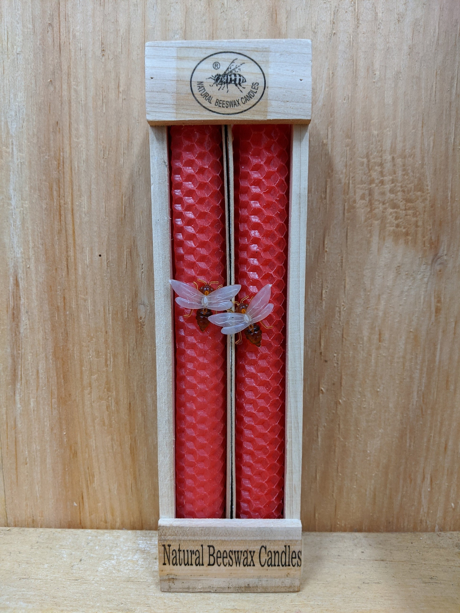 Natural Beeswax Taper Candles