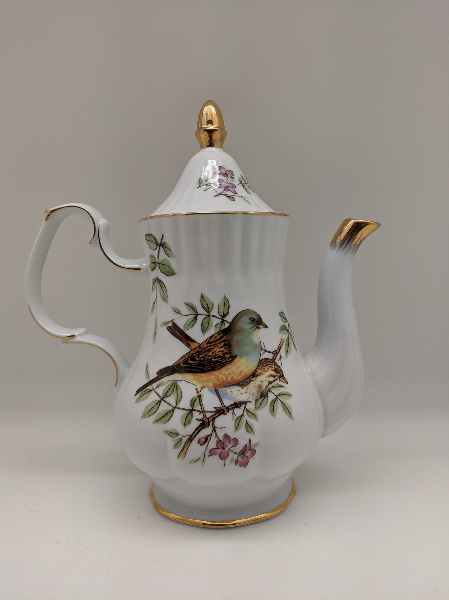 24k Gold Gilded Sparrow Tea Set