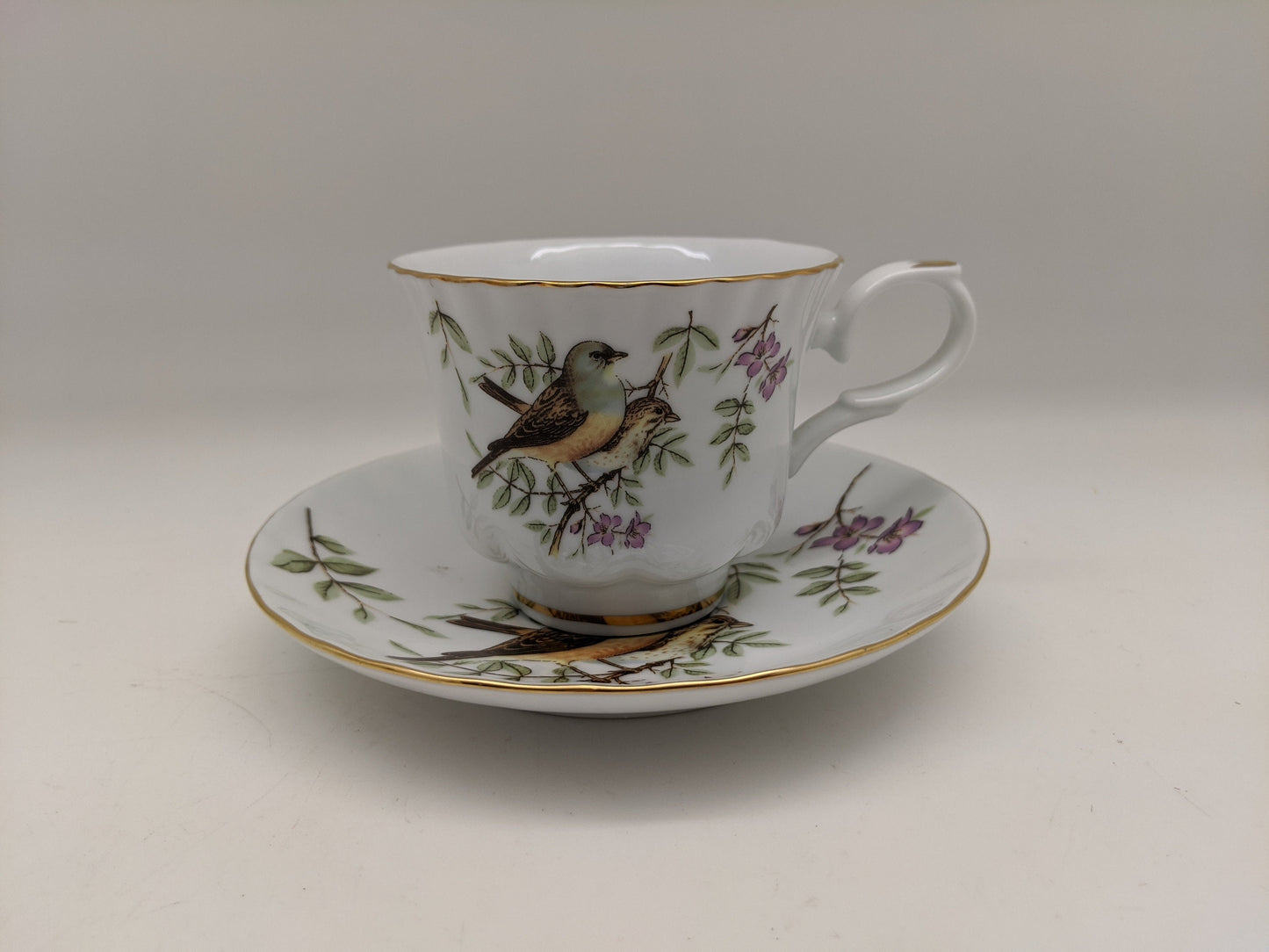 24k Gold Gilded Sparrow Tea Set
