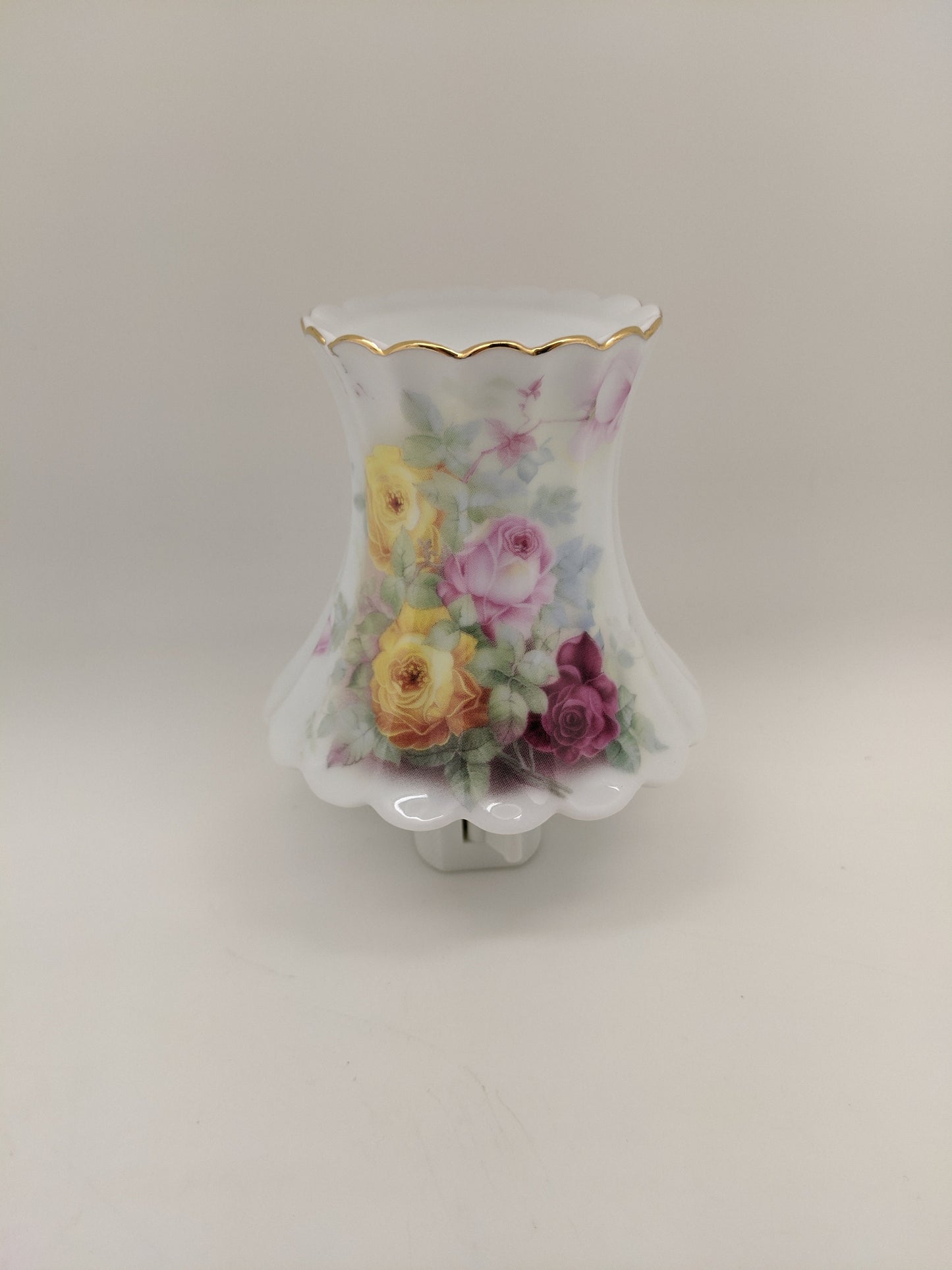 Multi-Colored Roses Lamp Nightlight with Oil Burner