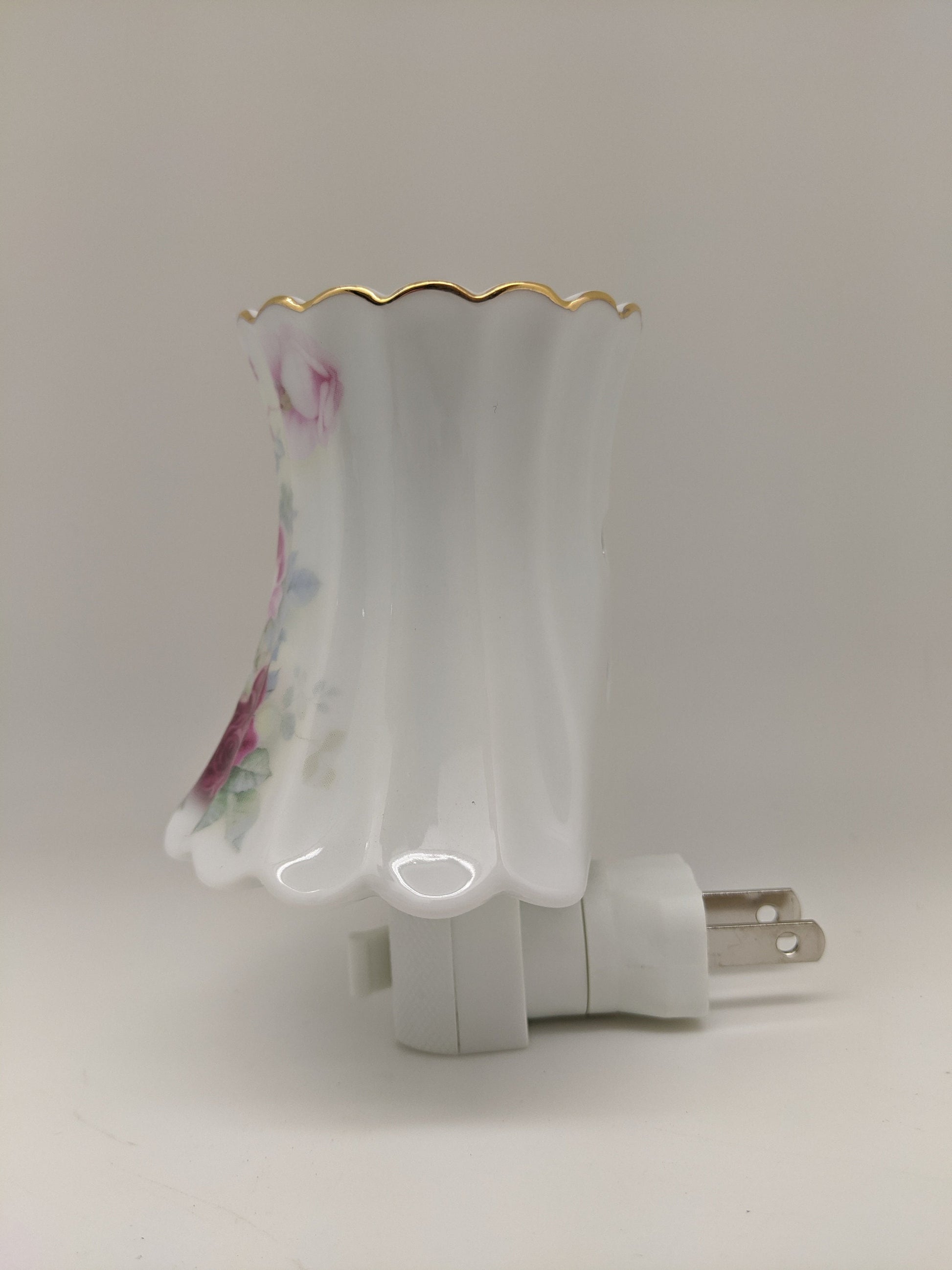 Multi-Colored Roses Lamp Nightlight with Oil Burner