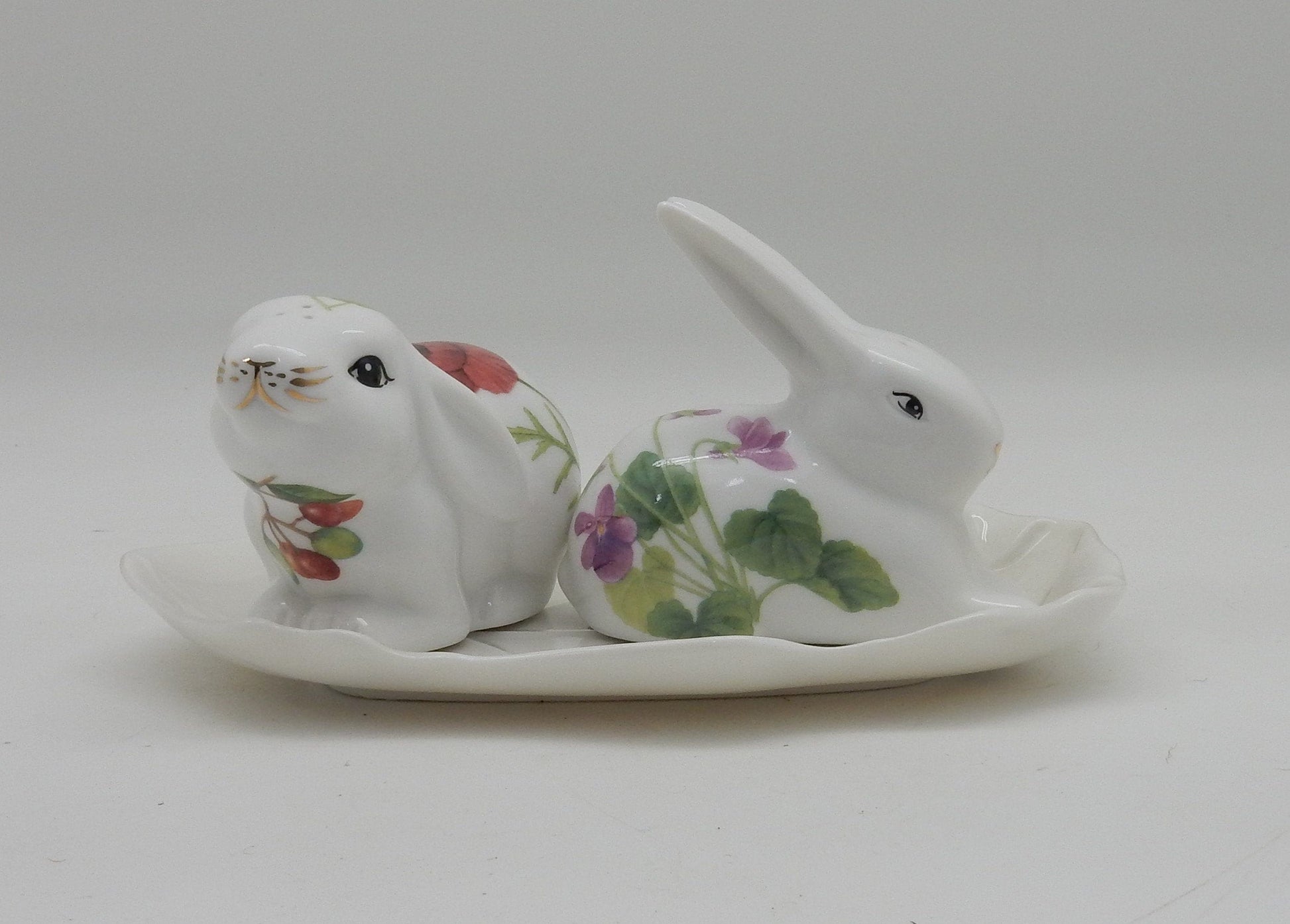 Cute Bunnies Salt and Pepper Shakers