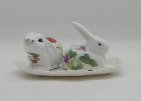 Cute Bunnies Salt and Pepper Shakers