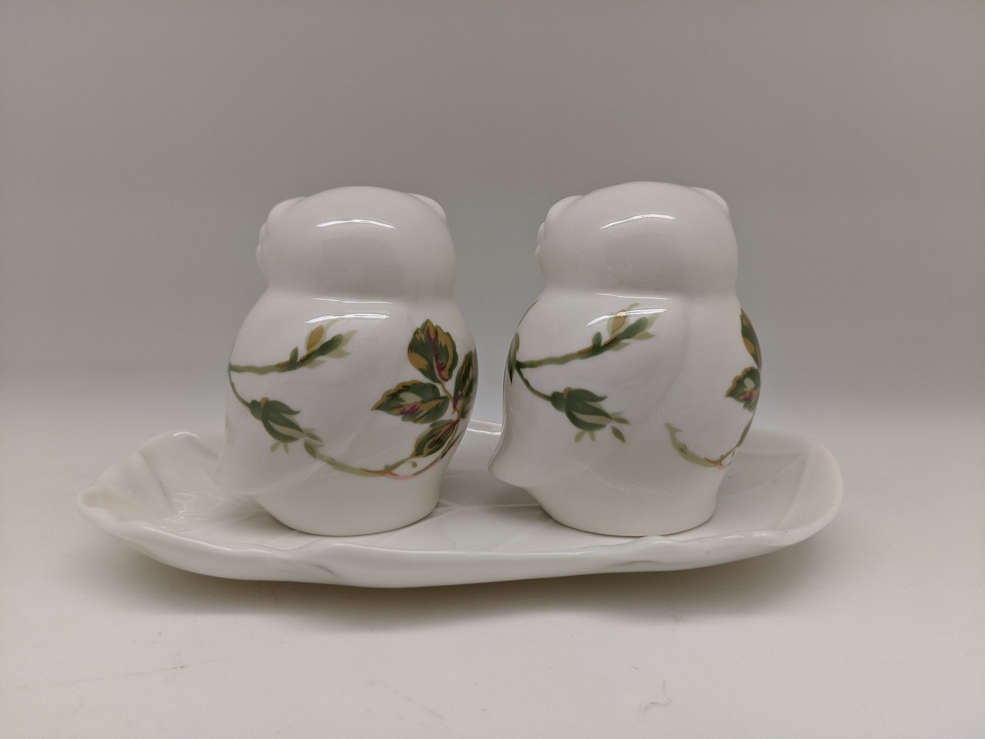 Floral Owls Salt and Pepper Shakers