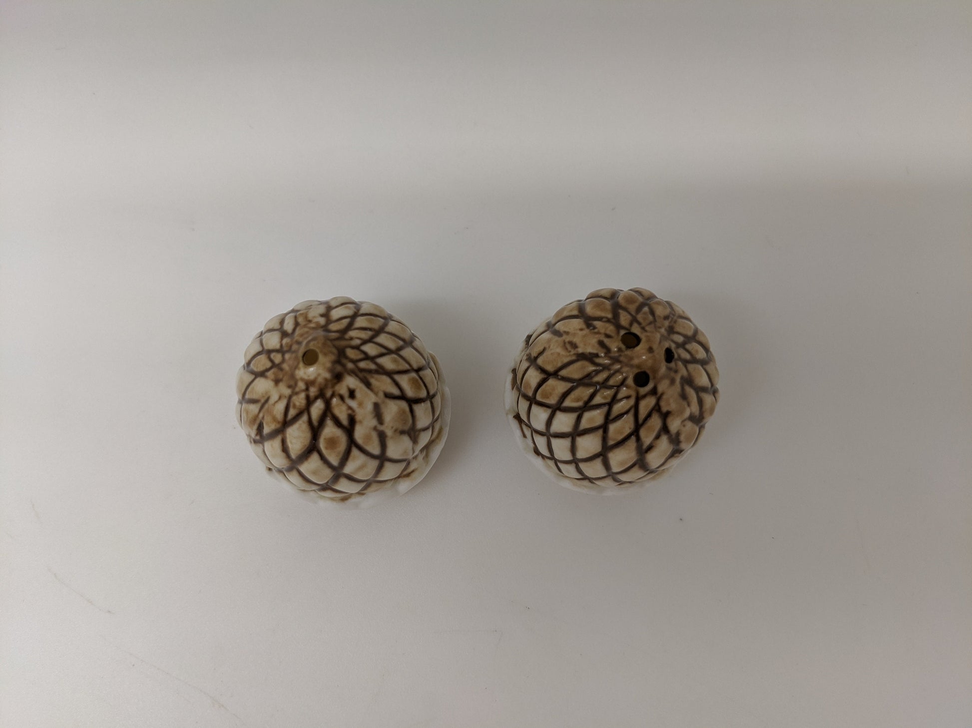 Porcelain Squirrel Salt and Pepper Shakers