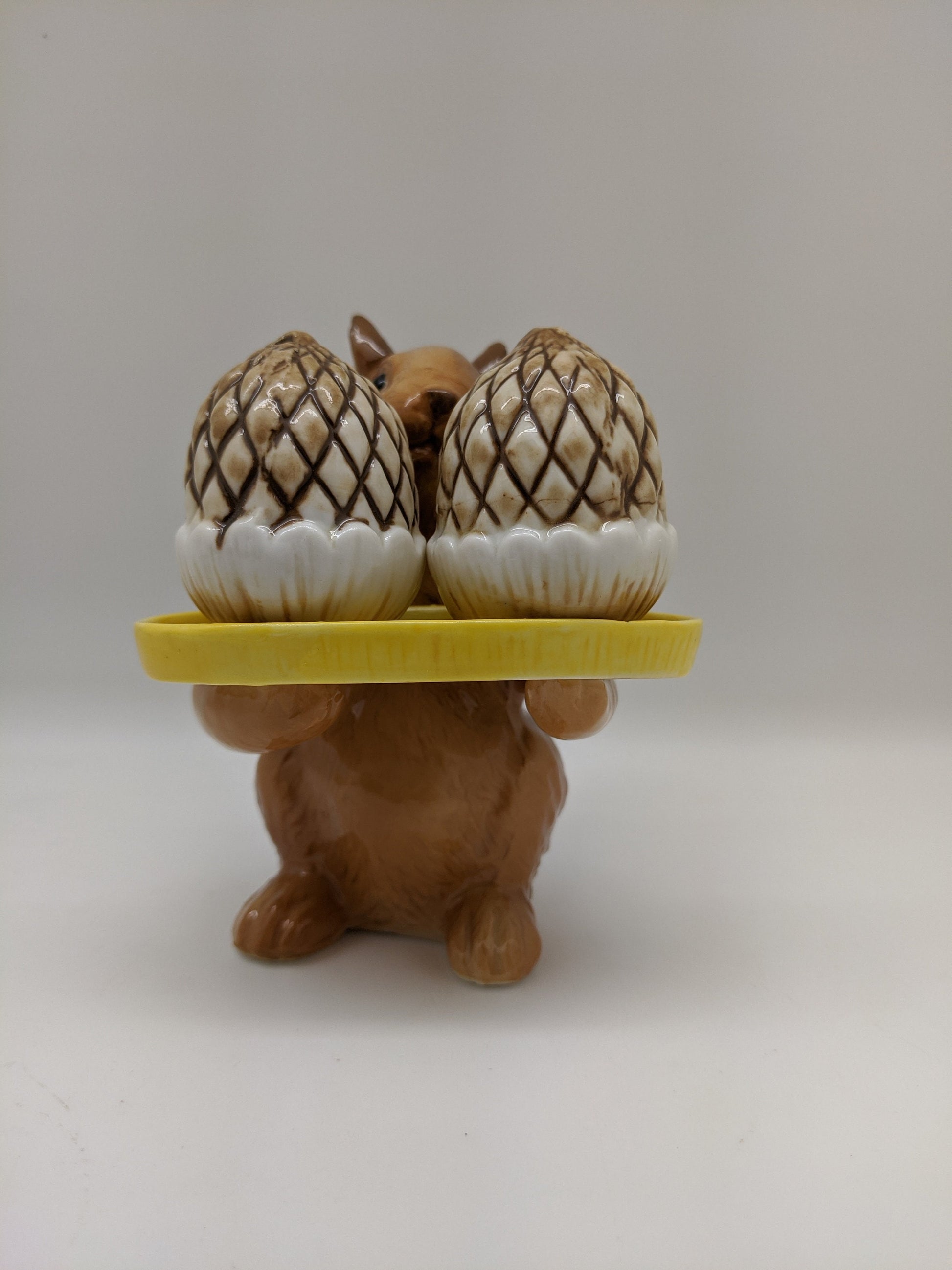Porcelain Squirrel Salt and Pepper Shakers
