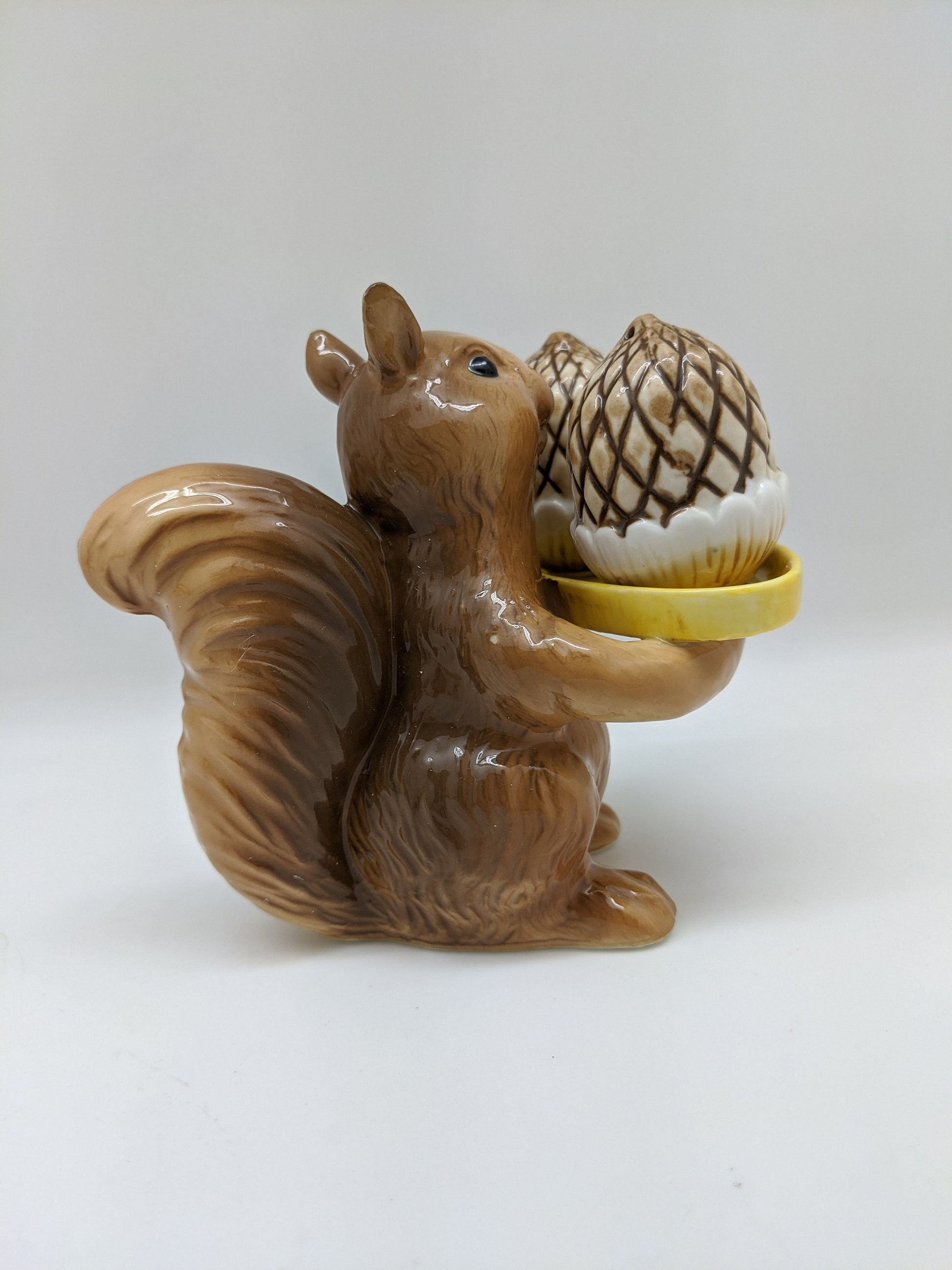 Porcelain Squirrel Salt and Pepper Shakers