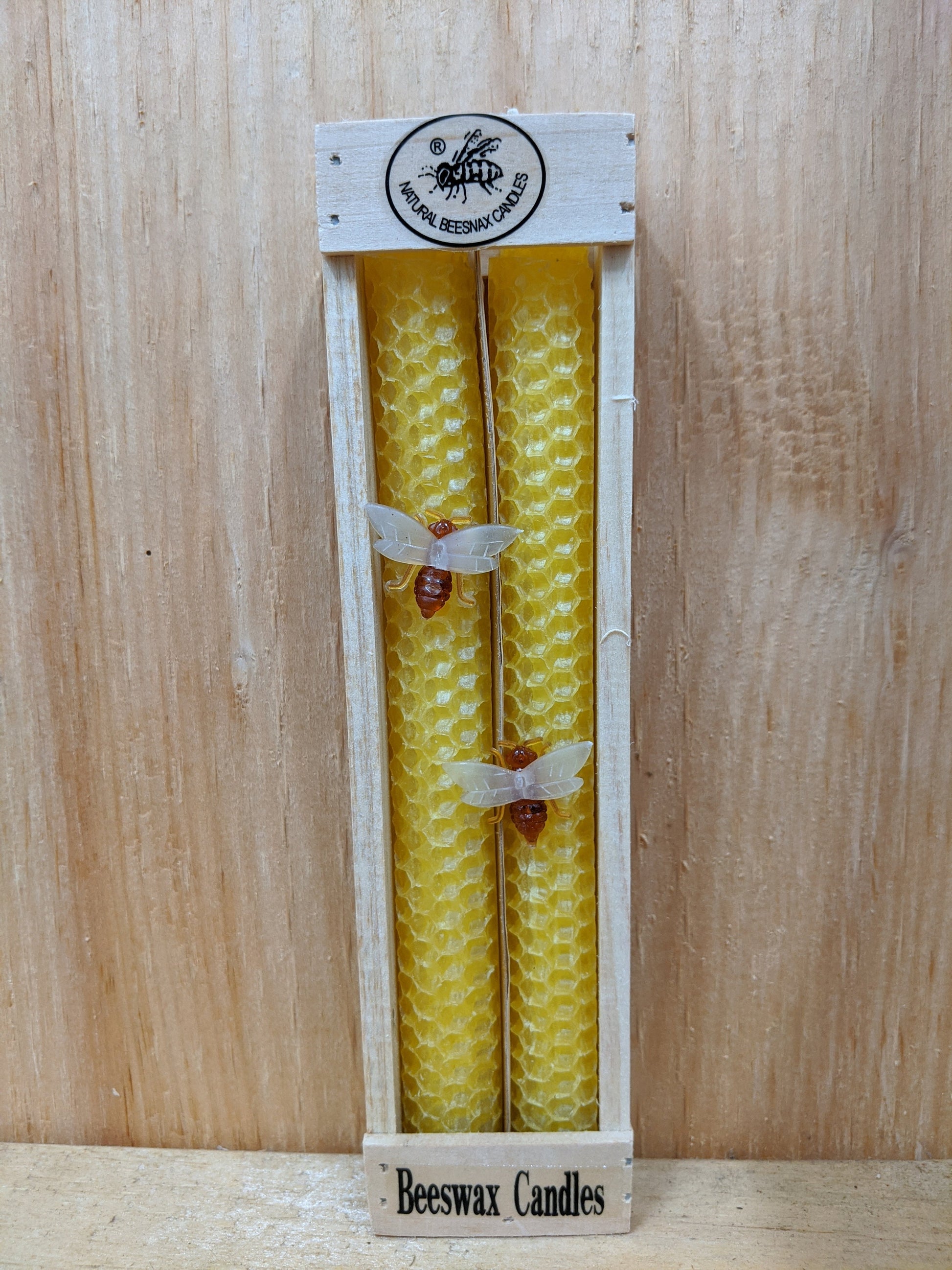 Natural Beeswax Taper Candles