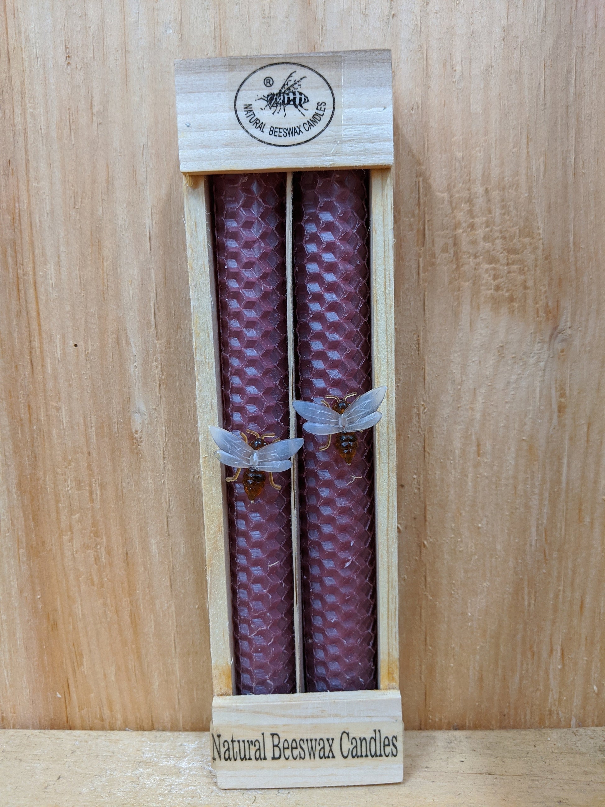 Natural Beeswax Taper Candles