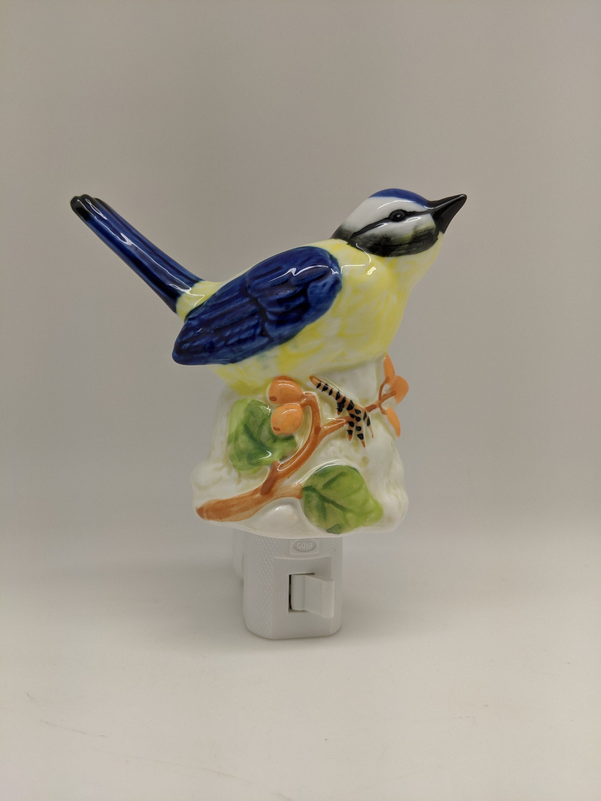 Yellow and Blue Bird Nightlight (Yellow Breasted Blue Tit)