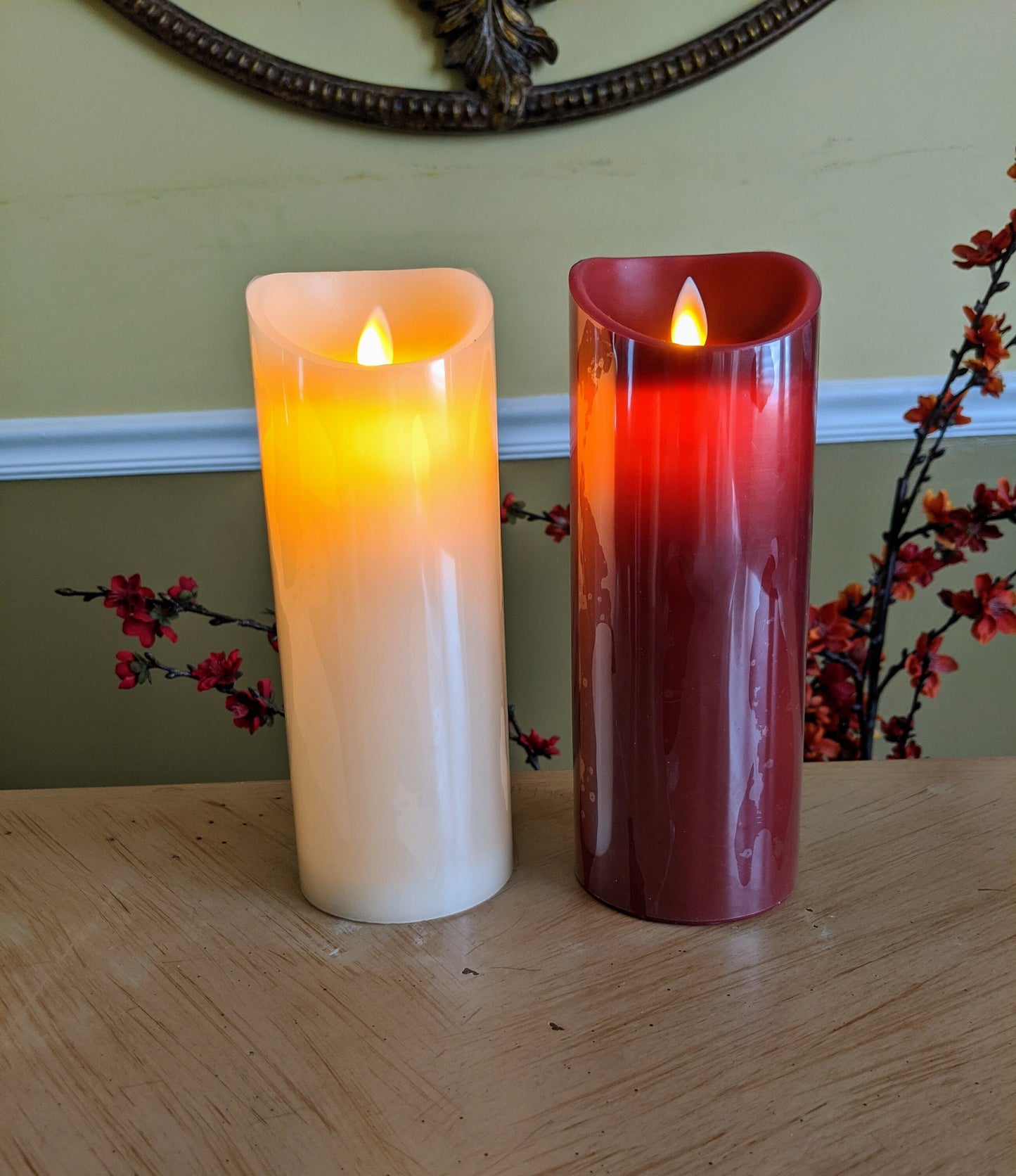 Flameless Candles Flickering LED Candles Real Wax /Pillar Battery Operated Candles