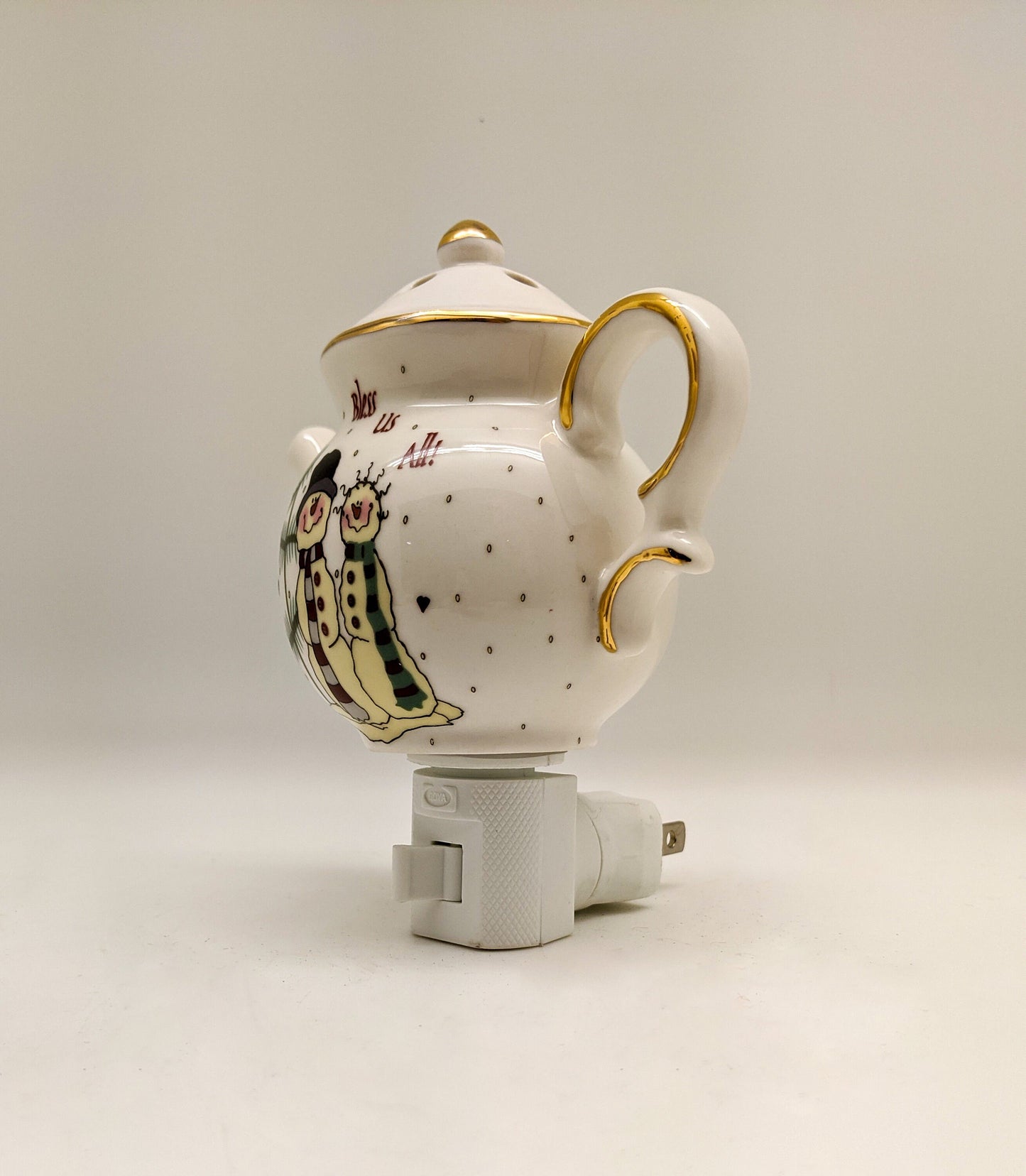 Snowmen Porcelain Nightlight