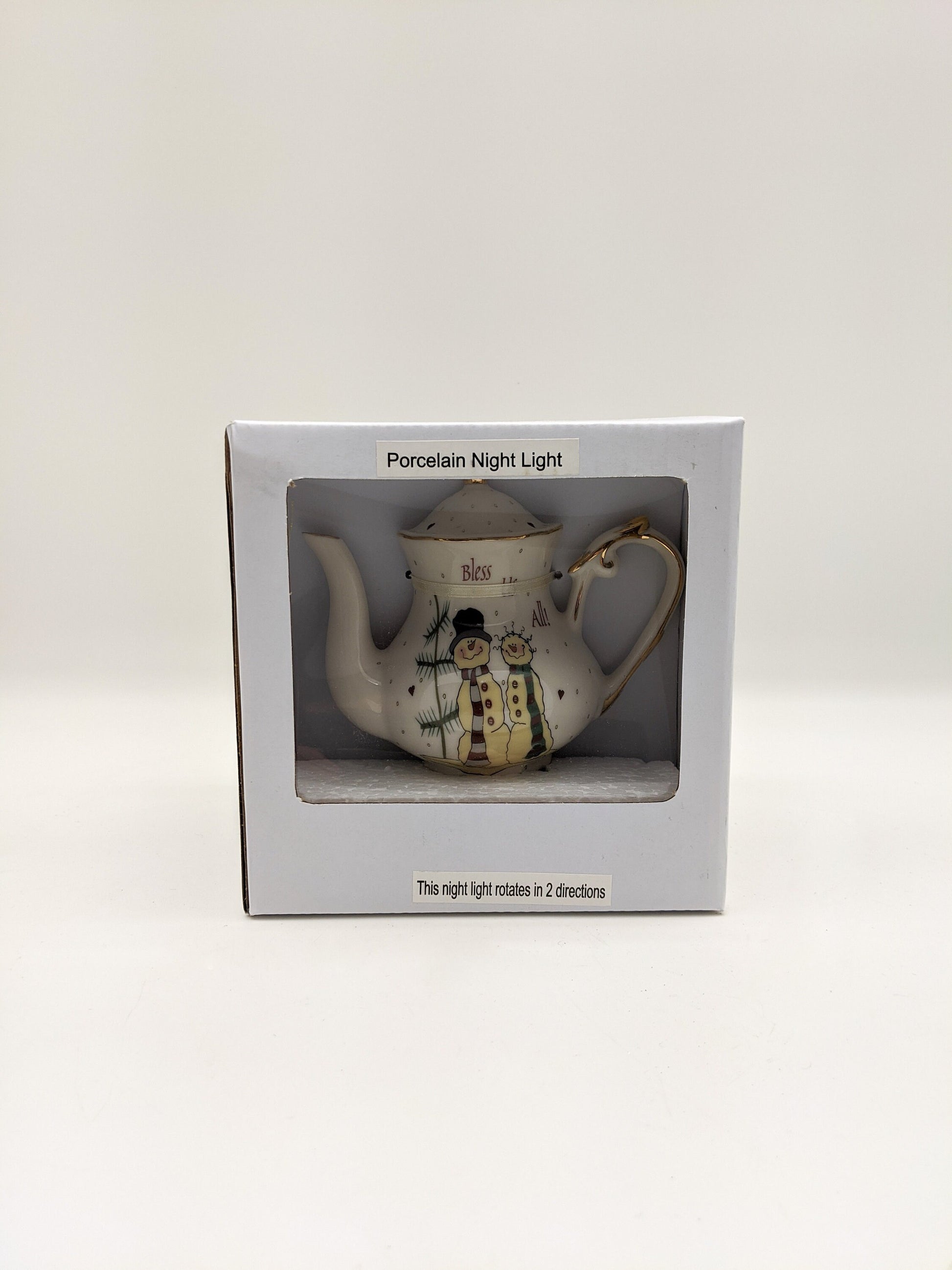 Snowmen Porcelain Nightlight