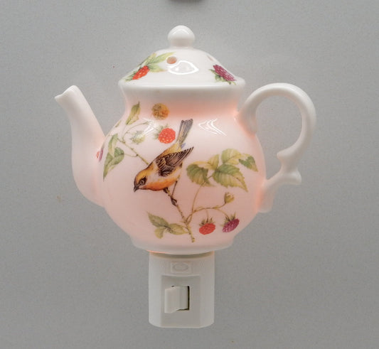 Cute Bird Teapot Night Light and Oil Burner