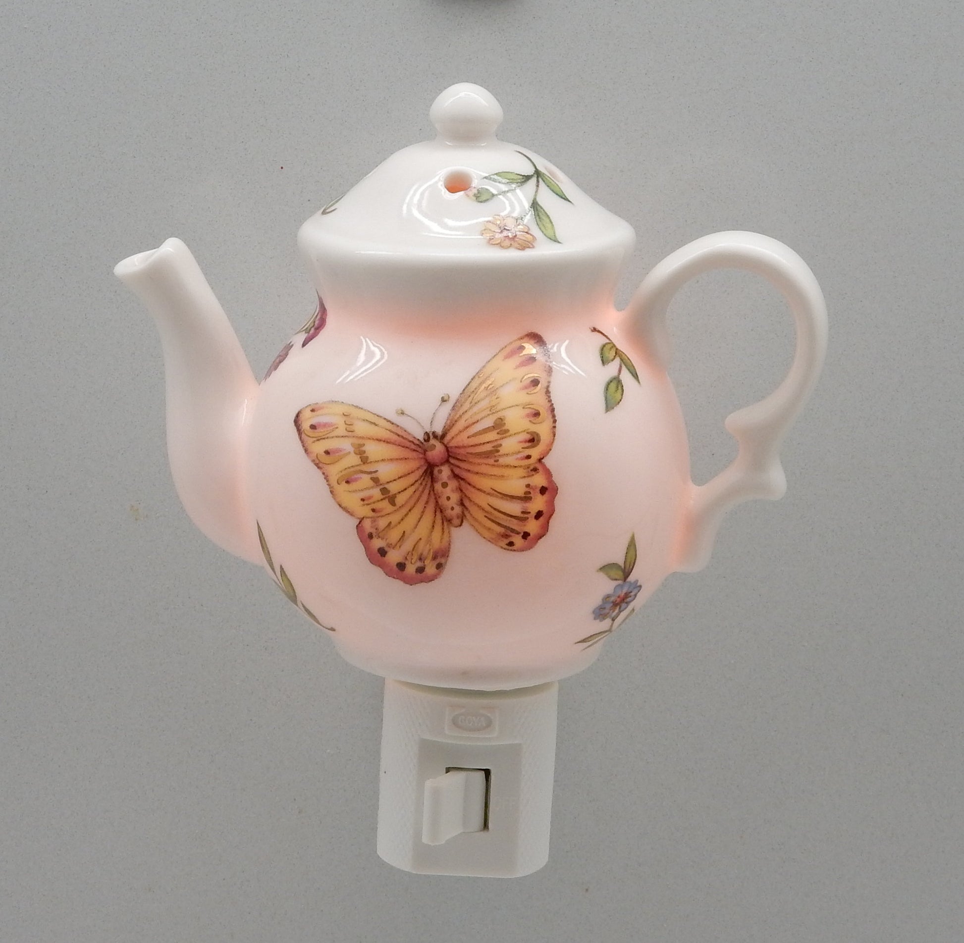 Butterfly Teapot Nightlight and Oil Burner