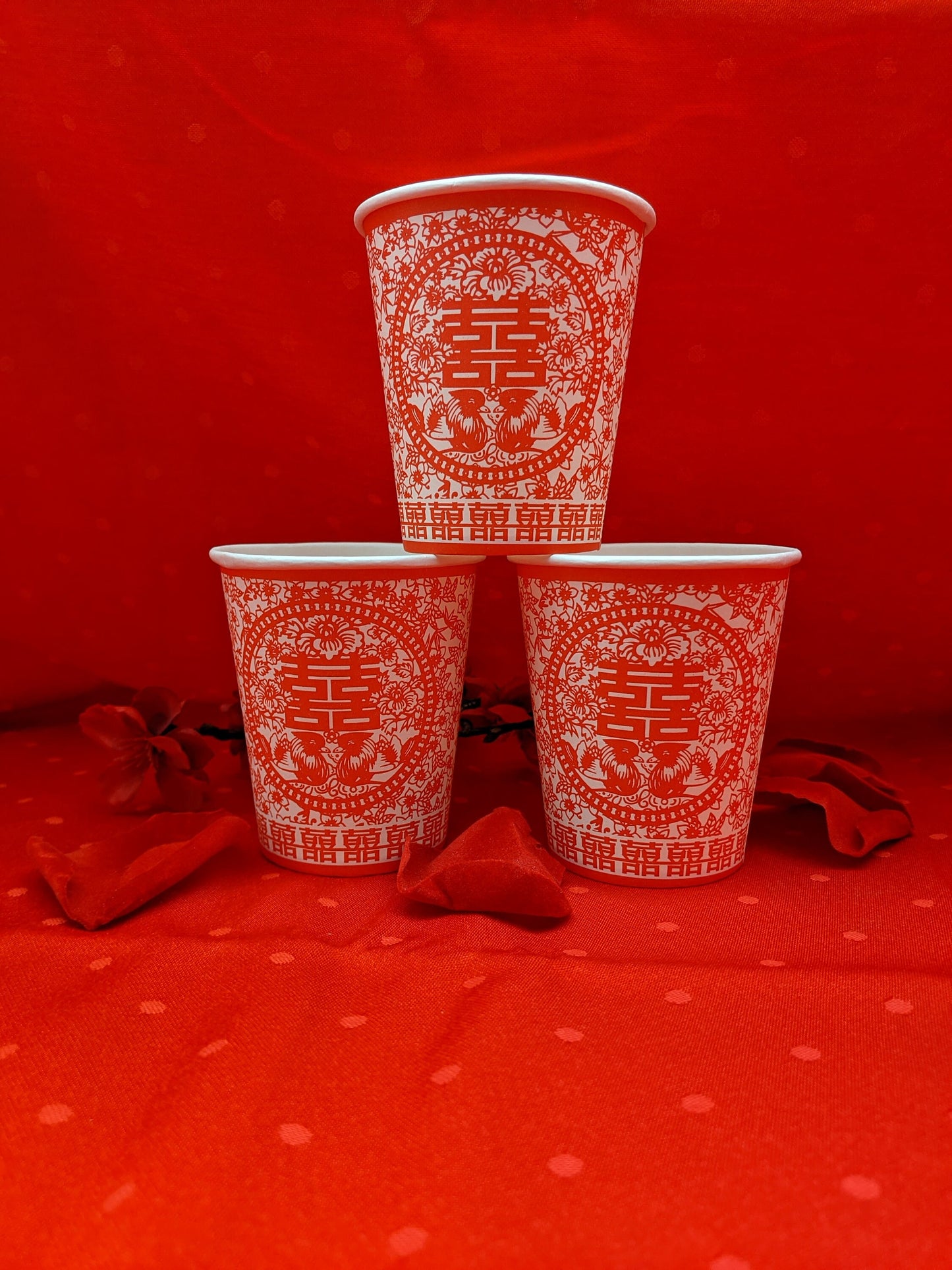 Wedding or Chinese New Year Paper Cup(48 pcs)