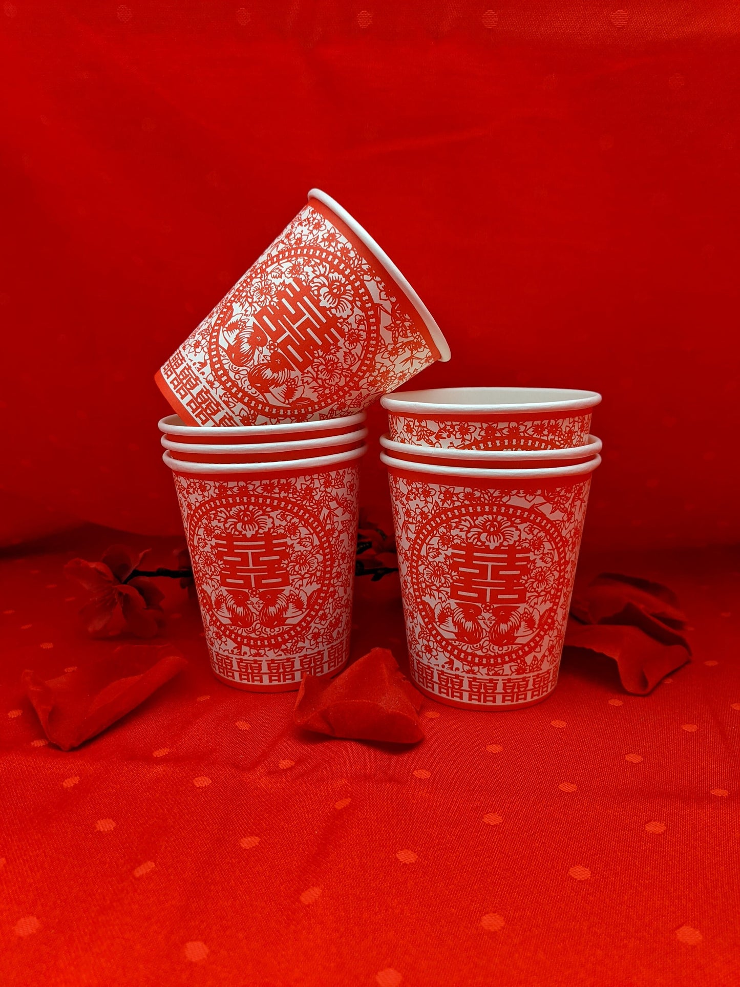 Wedding or Chinese New Year Paper Cup(48 pcs)