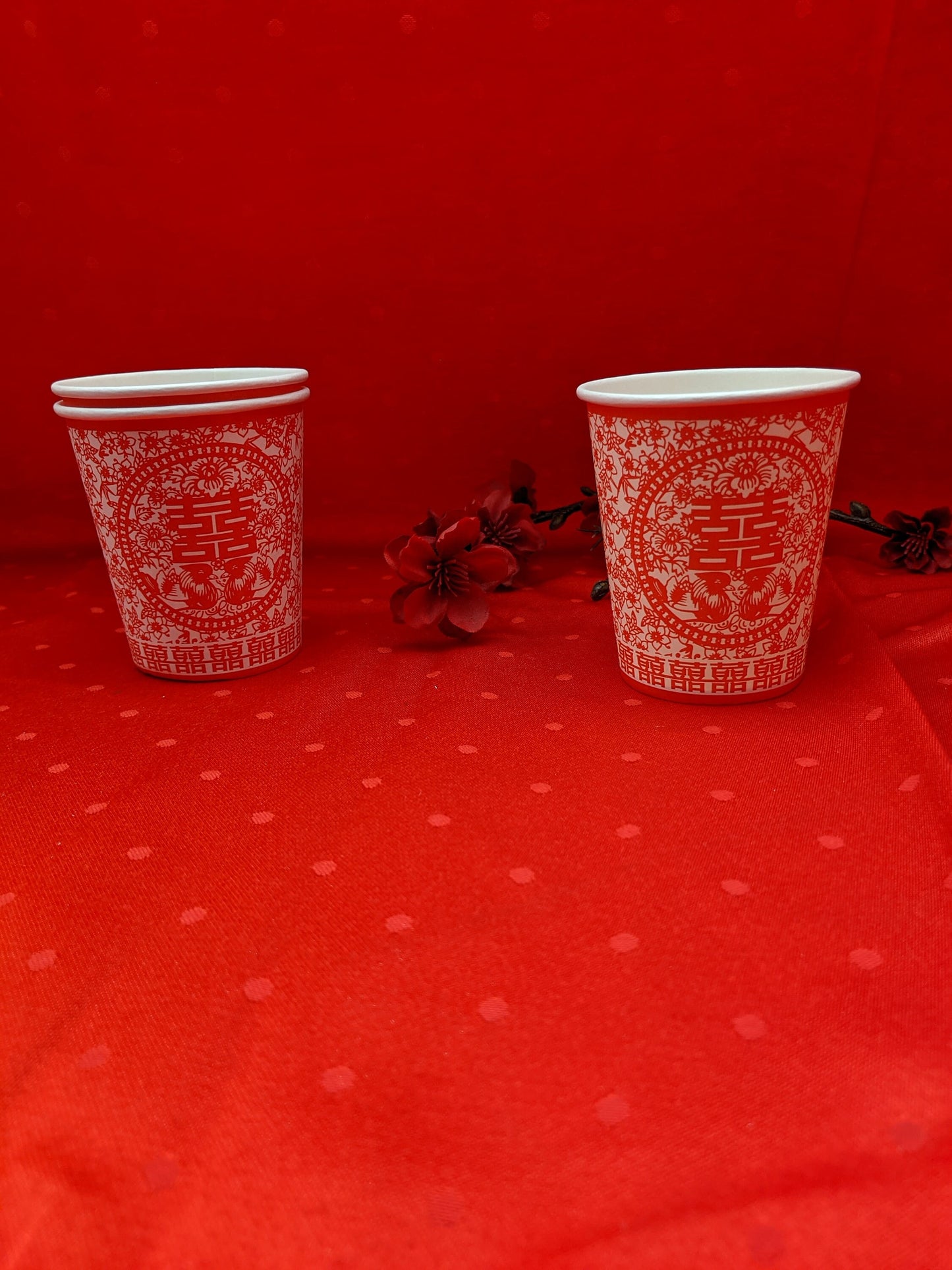 Wedding or Chinese New Year Paper Cup(48 pcs)