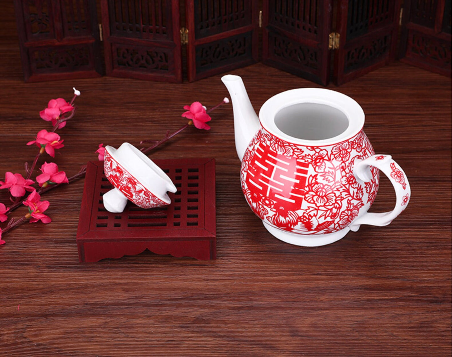 Wedding Double Happiness Tea Set For Tea Ceremony