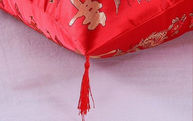Double Sided Oriental Wedding Pillows/Tea Ceremony