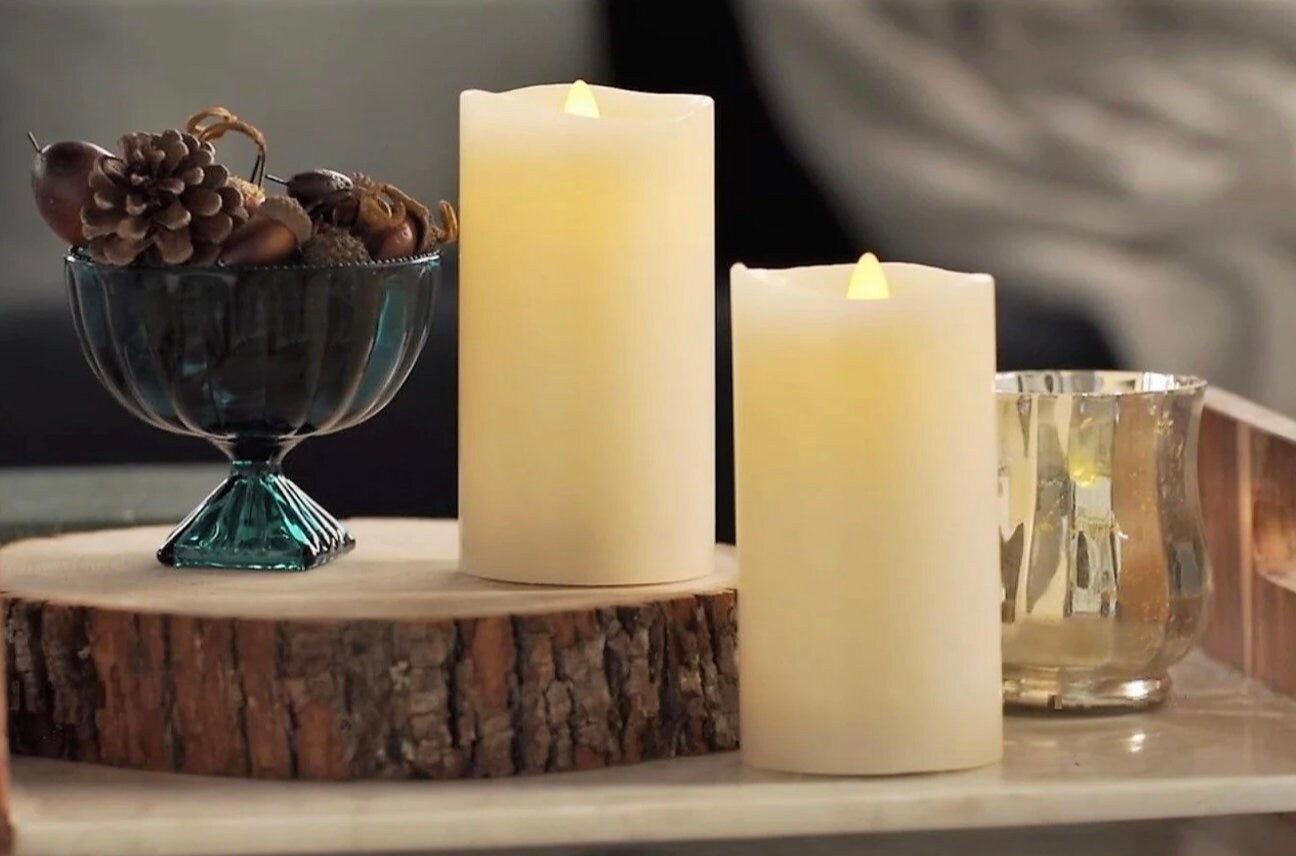Flameless Candles Flickering LED Candles Real Wax /Pillar Battery Operated Candles