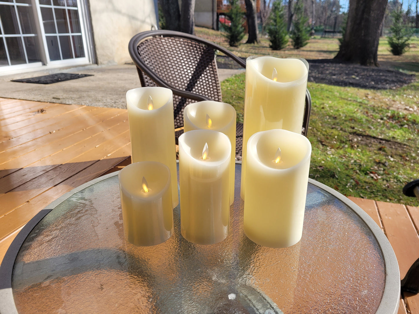 Flameless Candles Flickering LED Candles Real Wax /Pillar Battery Operated Candles