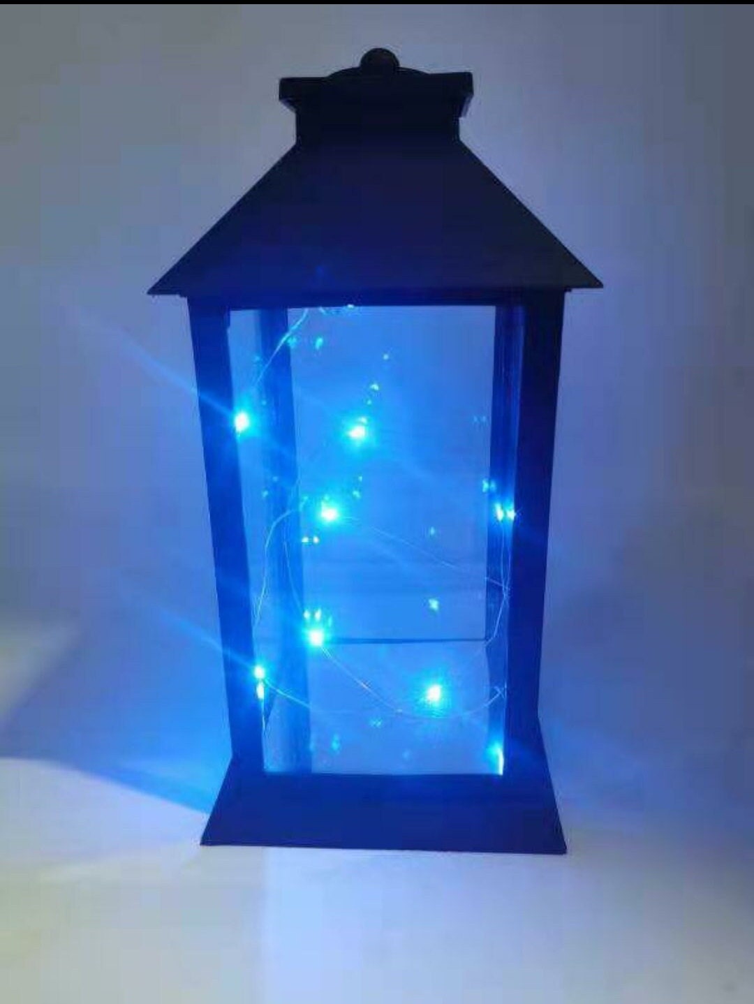 12'' Hanging lantern with fairy lights/multi colors